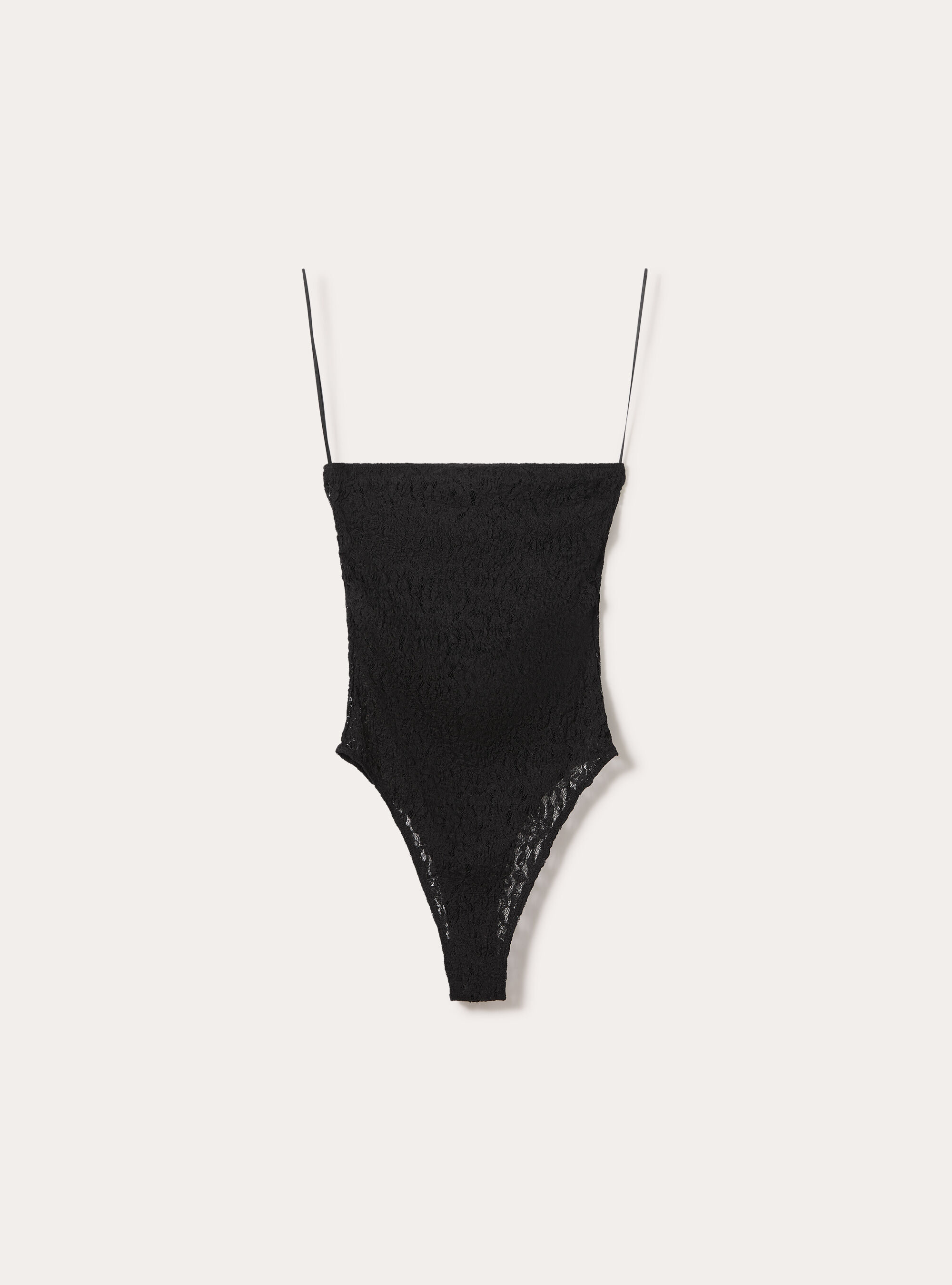 Body a fascia in pizzo, BK1 BLACK