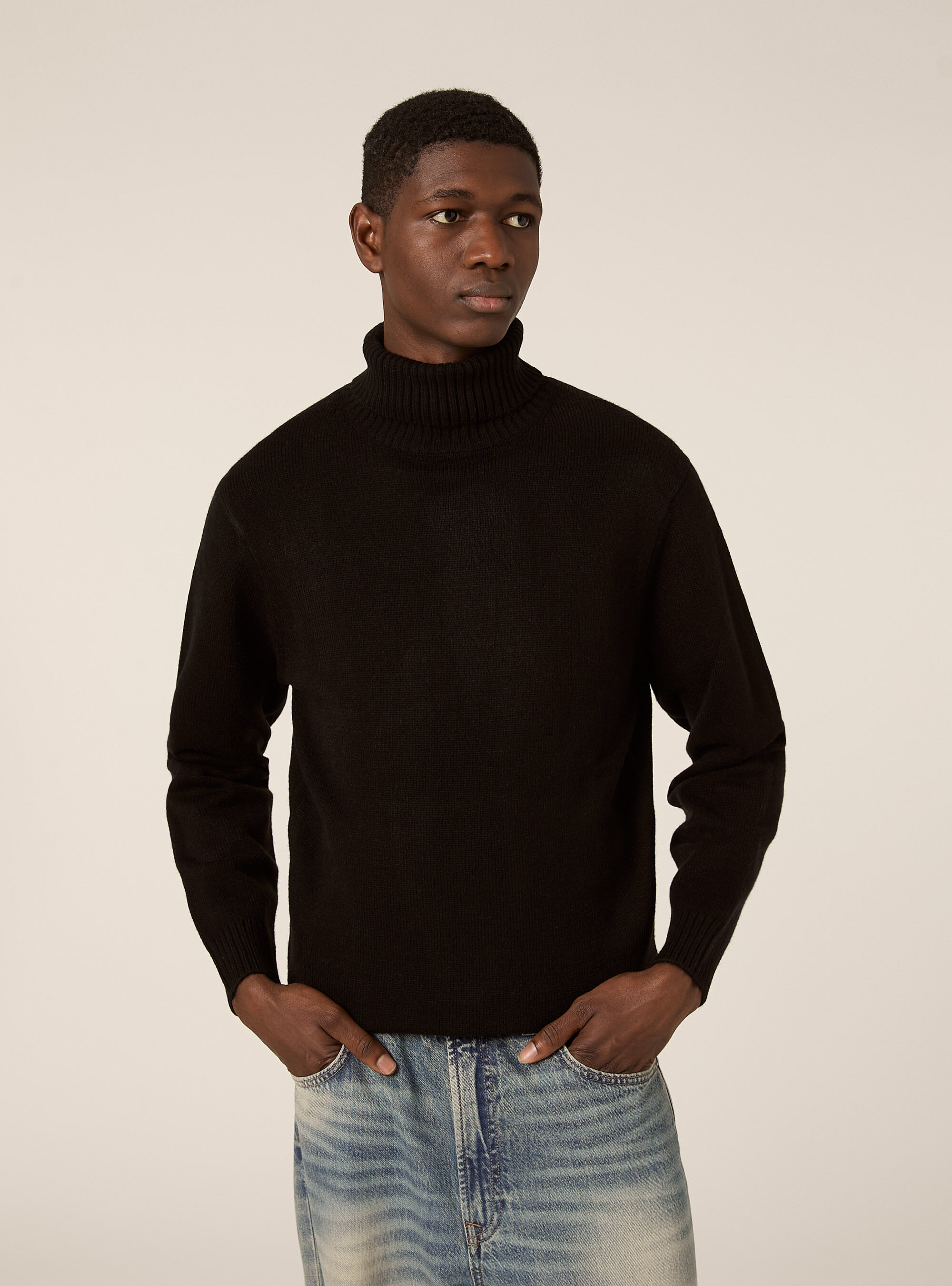 High-neck pullover