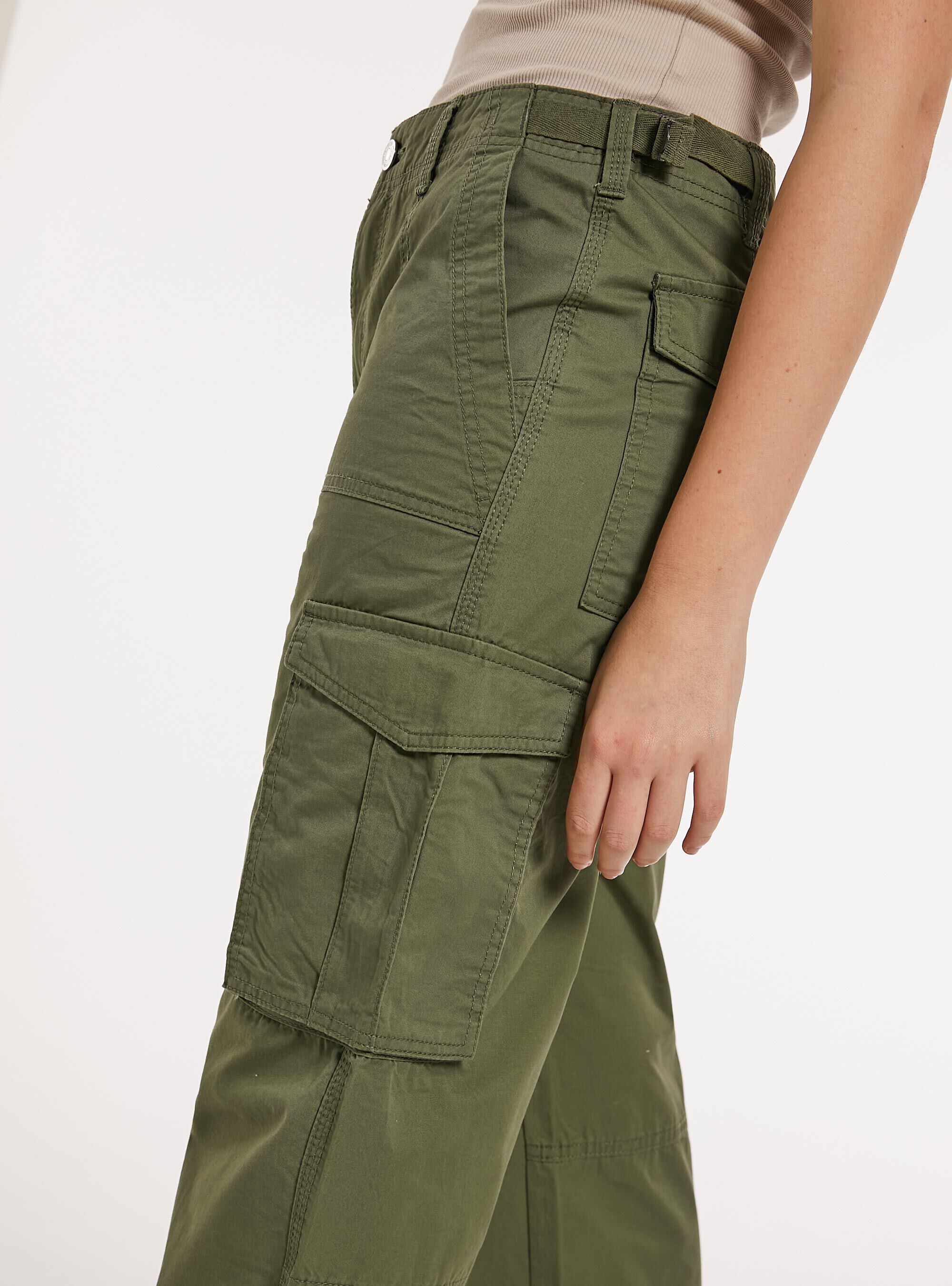 Pantalon cargo avec taille r&eacute;glable, KY2 KAKY MEDIUM