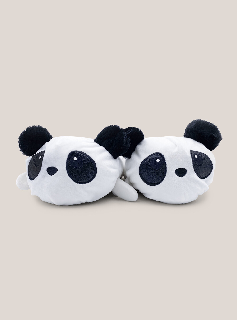 Panda Pantofole Peluche Bianche Pantofole Panda Con Sleep Mask