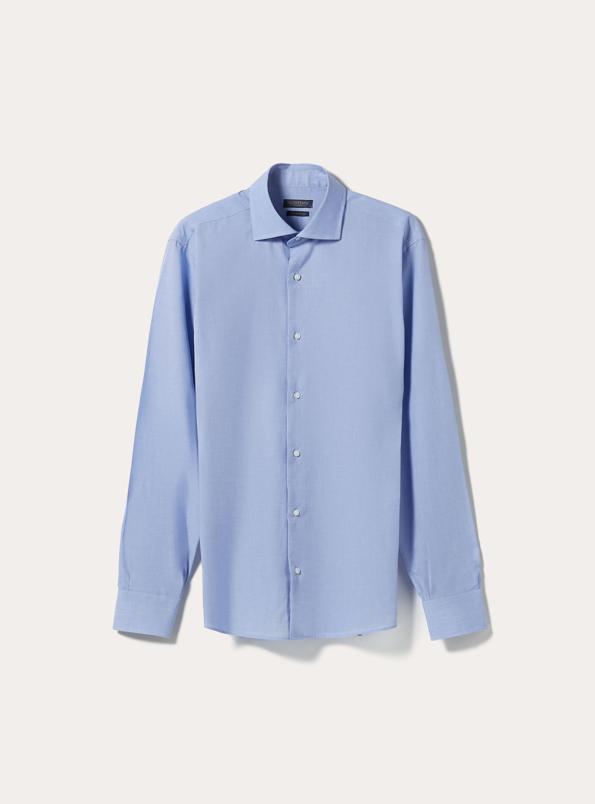 Camicia fil a fil con collo semi francese Alcott Camicie Uomo