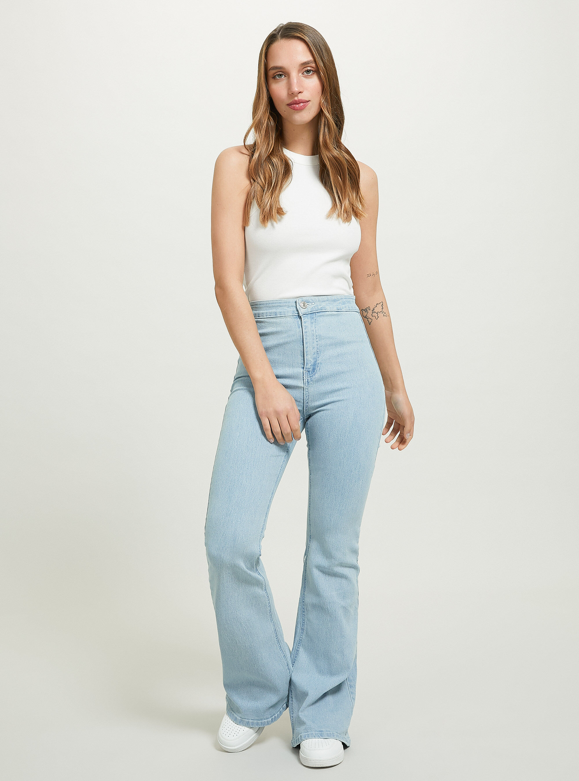 Denim flare jeggings 2025
