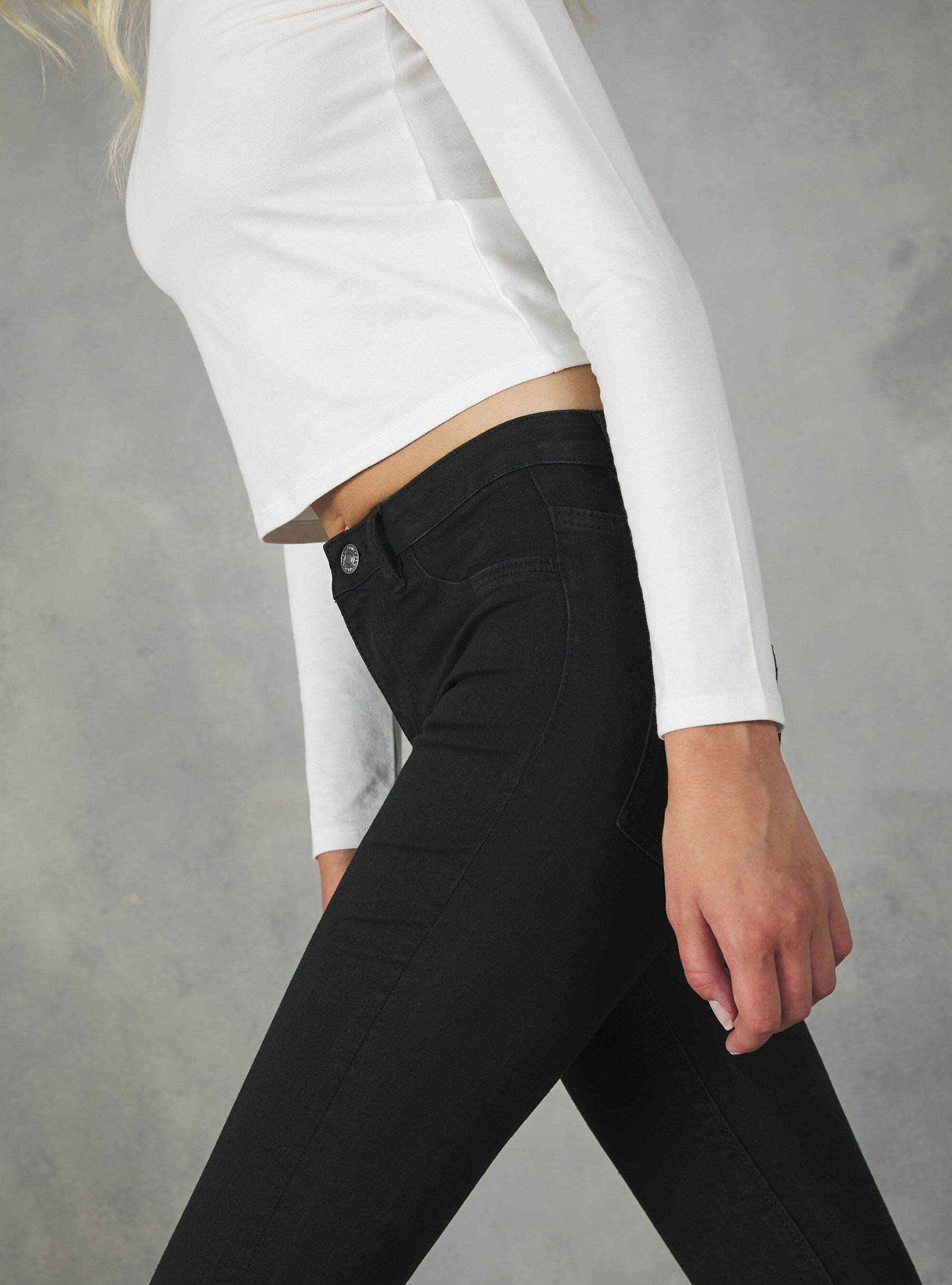 High waisted super skinny jeans in stretch denim Alcott