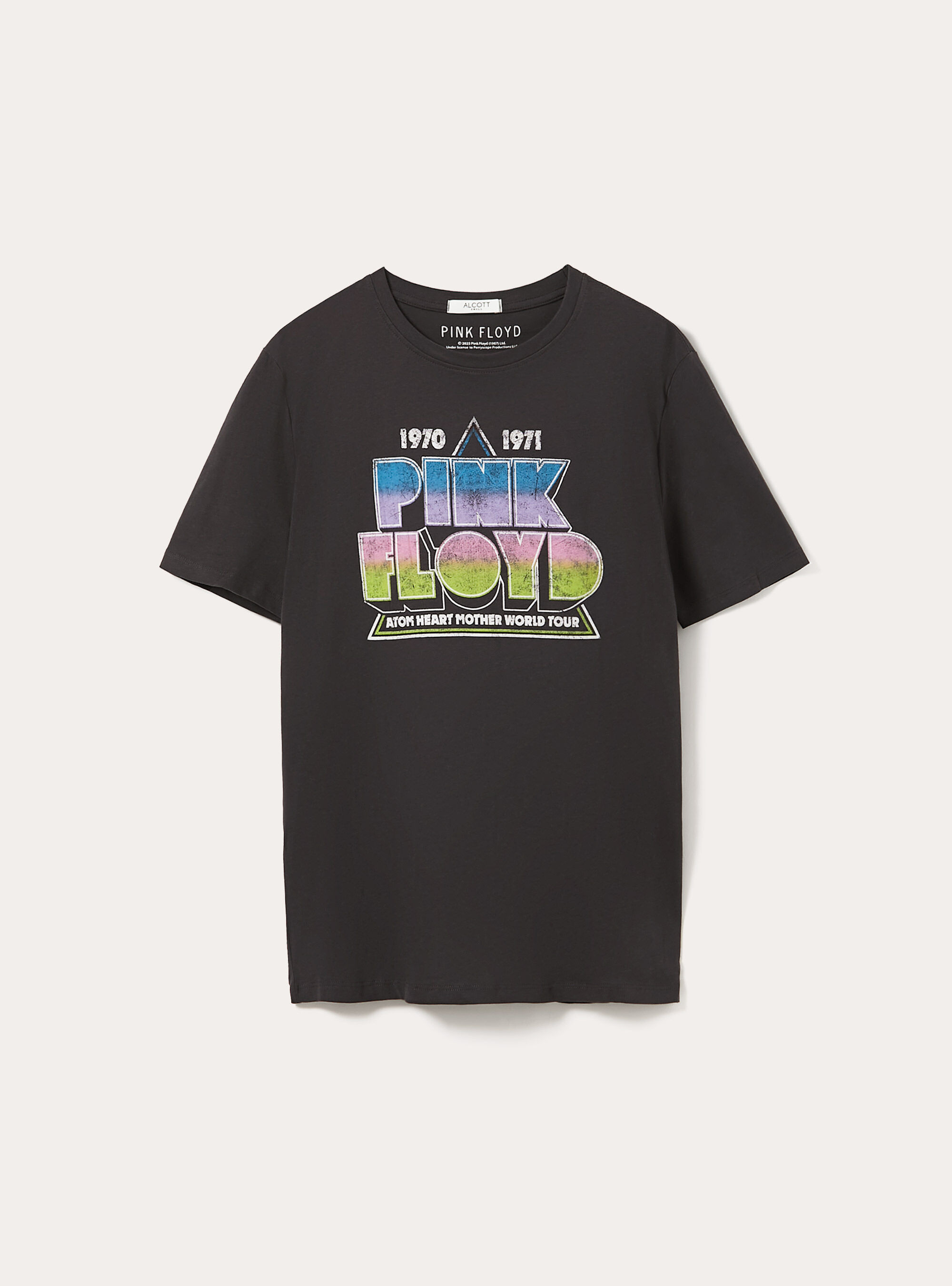 Pink Floyd / Alcott T-Shirt mit normaler Passform, BK3 BLACK CHARCOAL