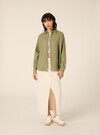Linen-blend shirt, KY2 KAKY MEDIUM