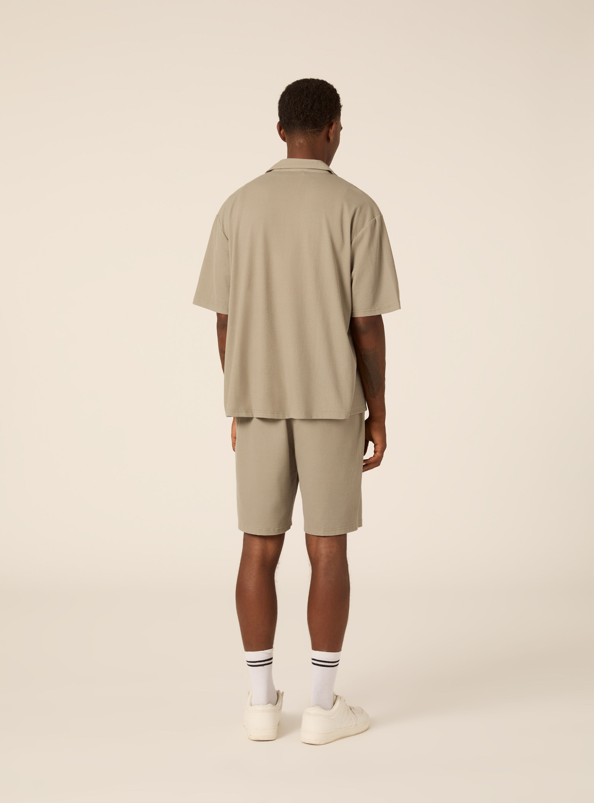 Knit Regular Fit Bowling Shirt, SG3 SAGE LIGHT