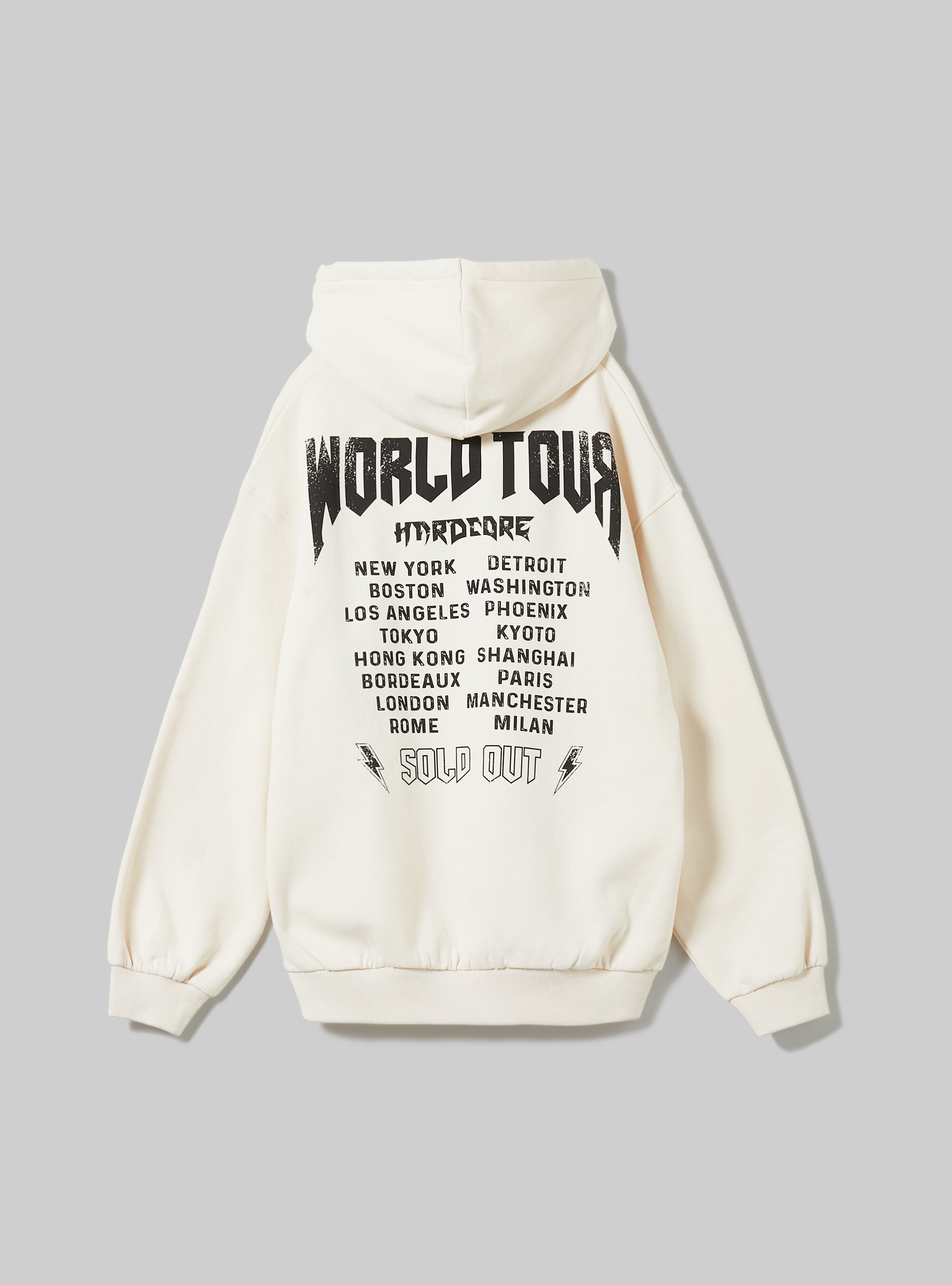 Oversized sweatshirt with Rock print