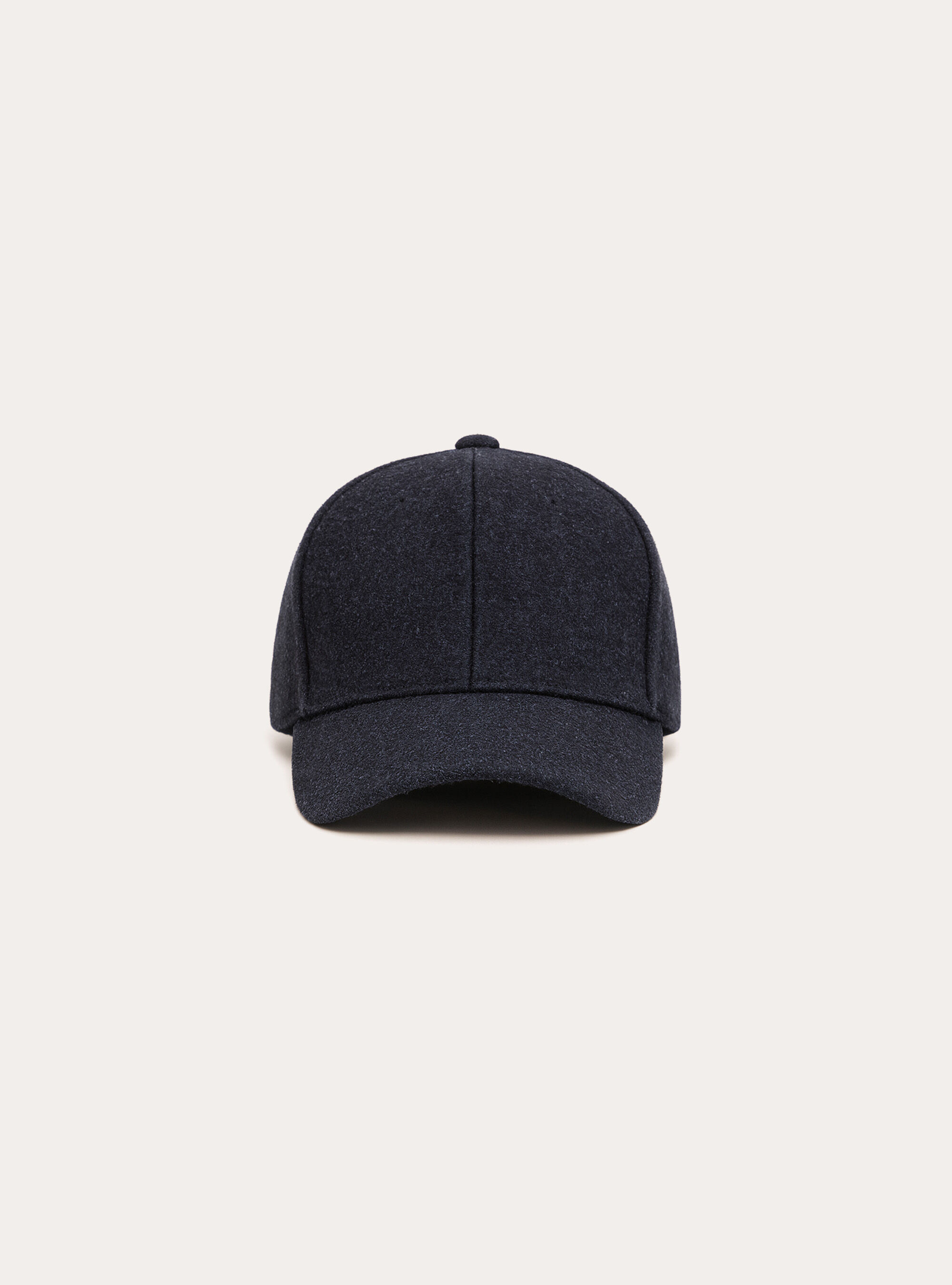 Cappello con visiera in misto lana, NA1 NAVY DARK