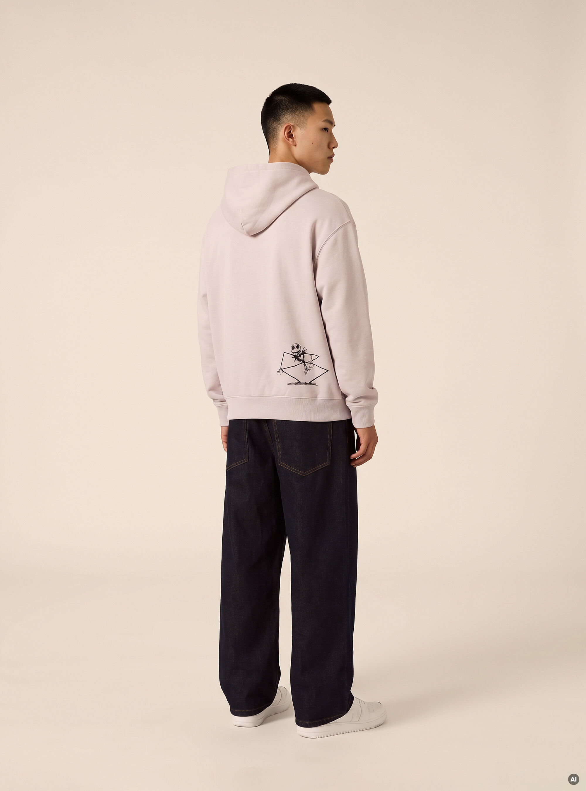 Sudadera con capucha y estampado Nightmare Before Christmas / Alcott, GY2 GREY MEDIUM