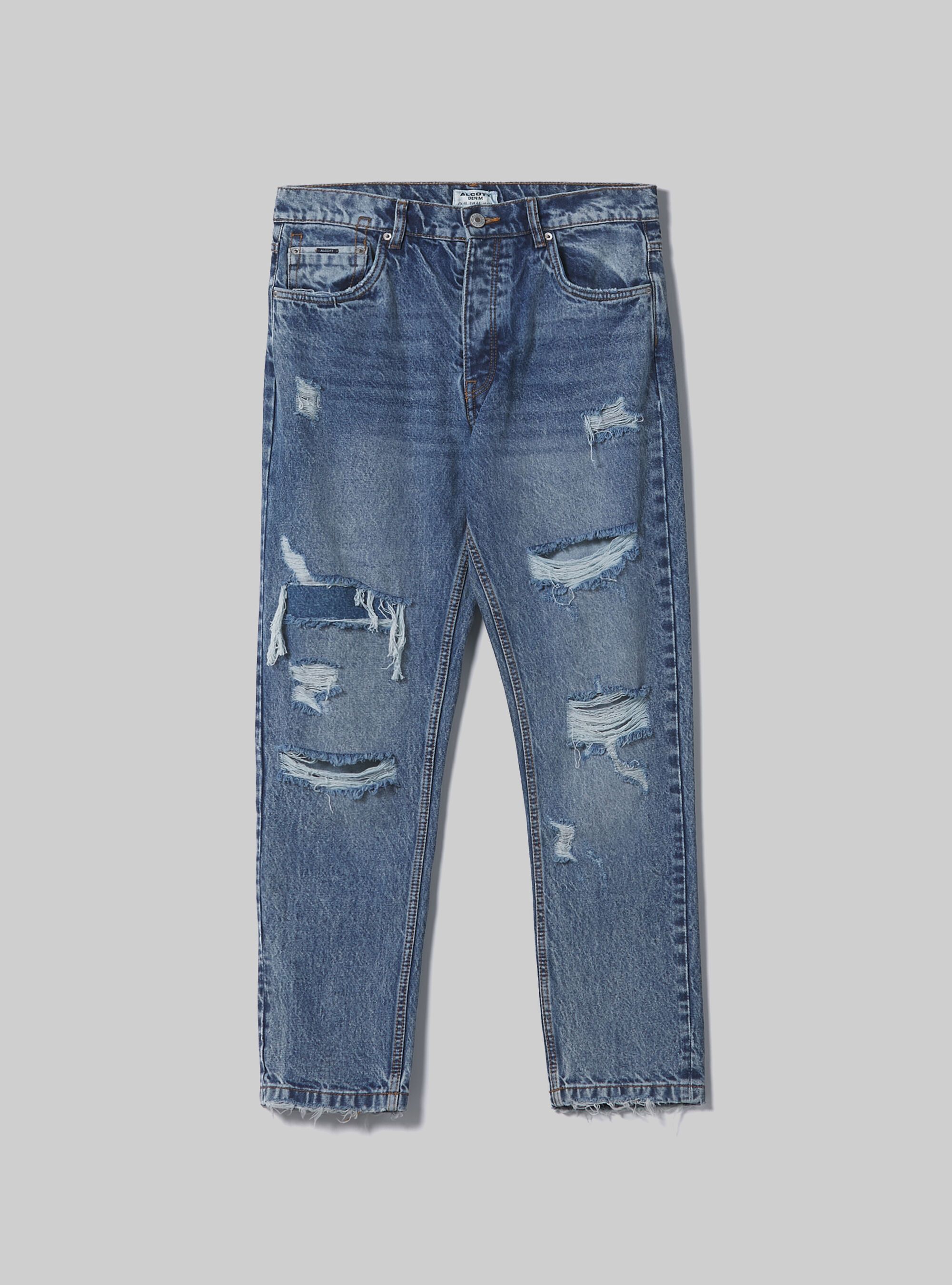 90s slim fit jeans, D003 MEDIUM BLUE