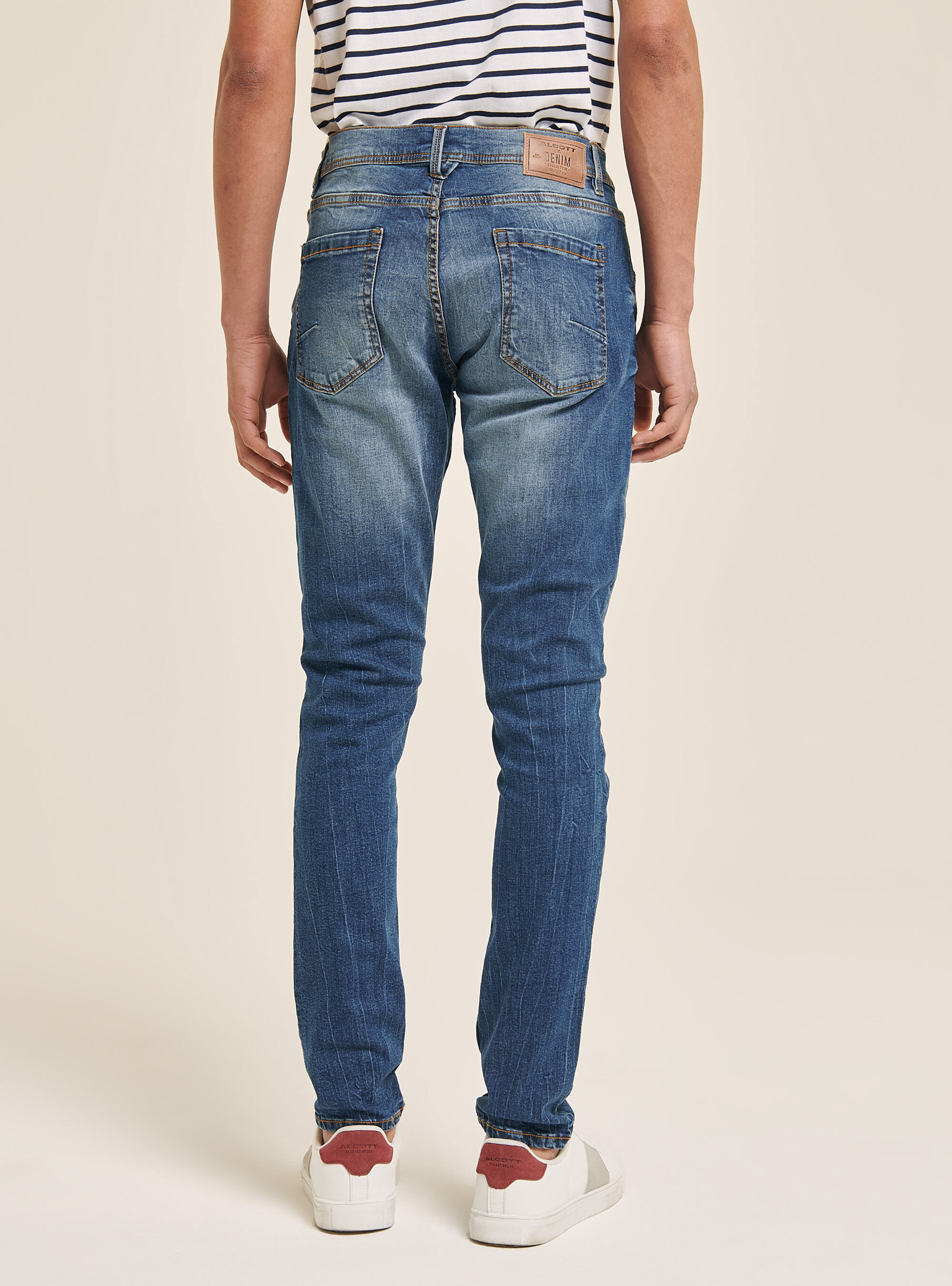 Jeans en coton super skinny, C284 AZZURRE