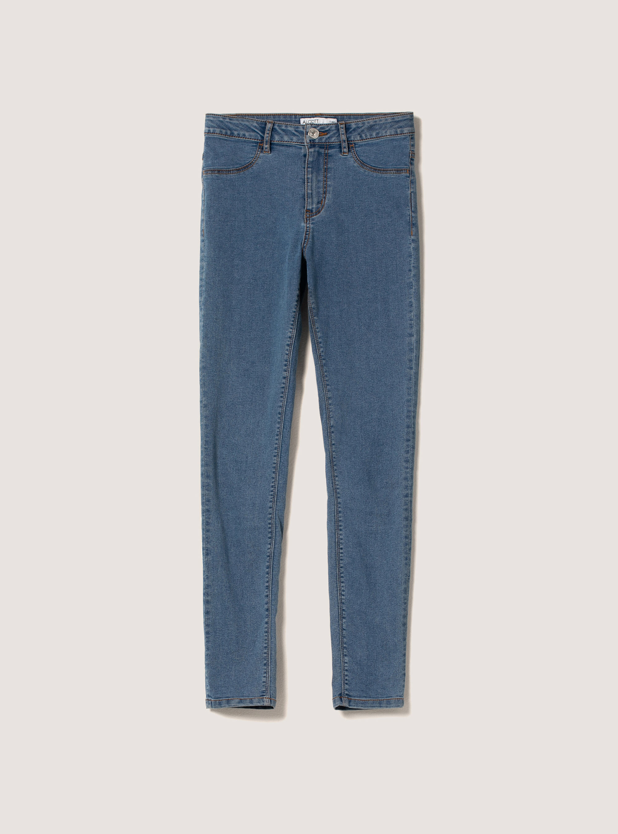 Denim skinny jeans, D003 MEDIUM BLUE