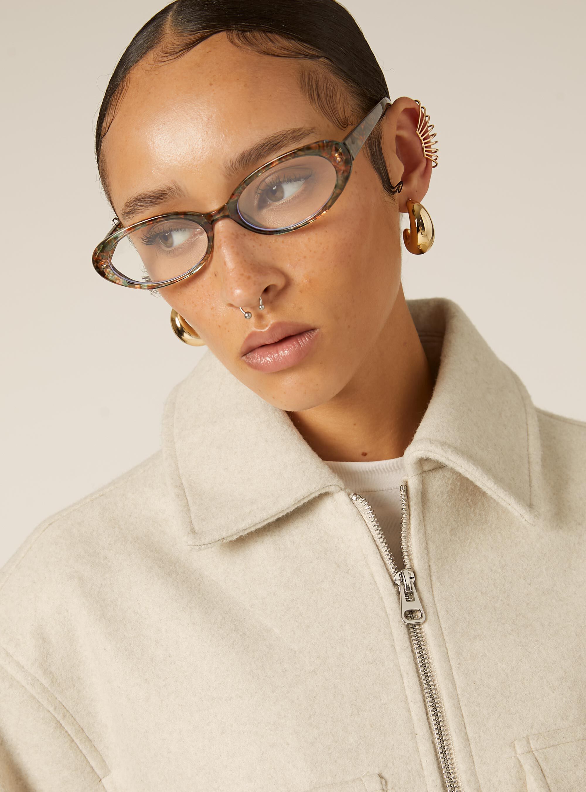 Wool jacket with large pockets, BG3 BEIGE LIGHT