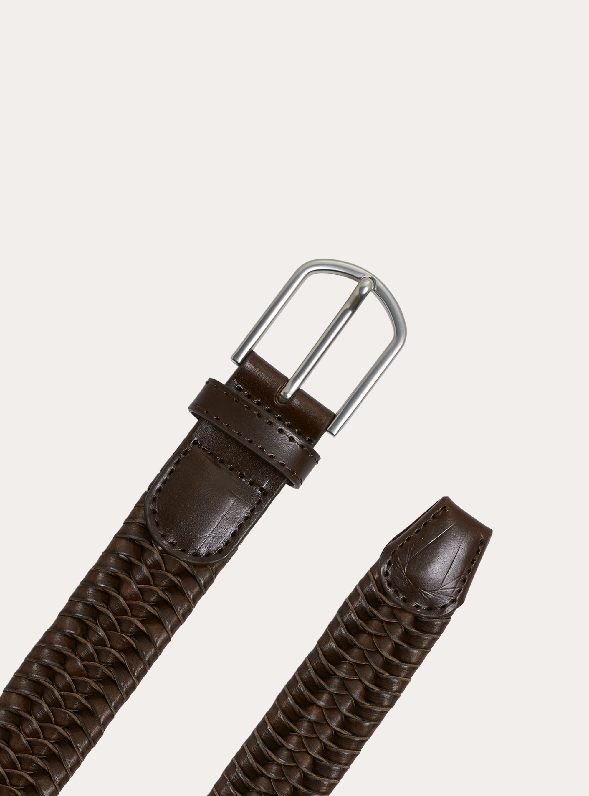 Geflochtener Lederg&uuml;rtel