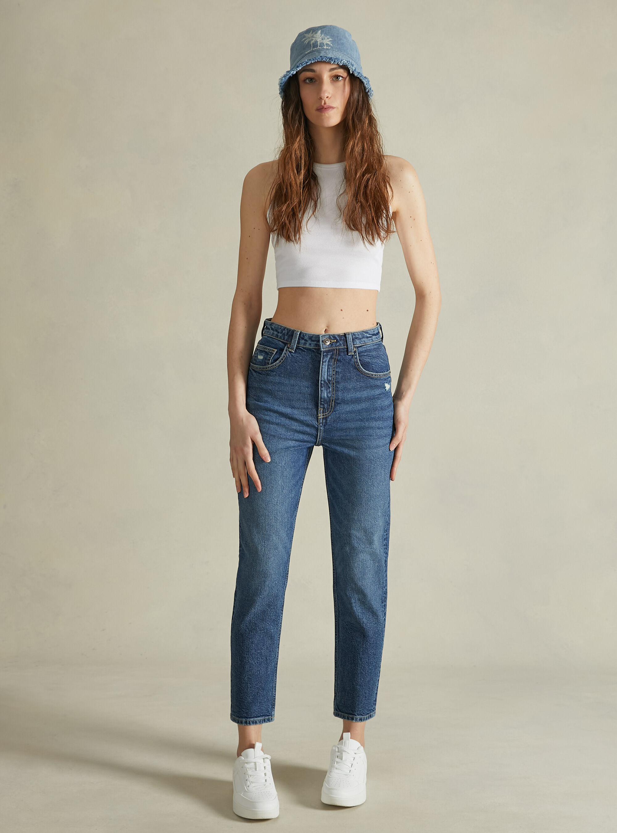 Vaqueros mom slim fit Alcott Jeans Donna