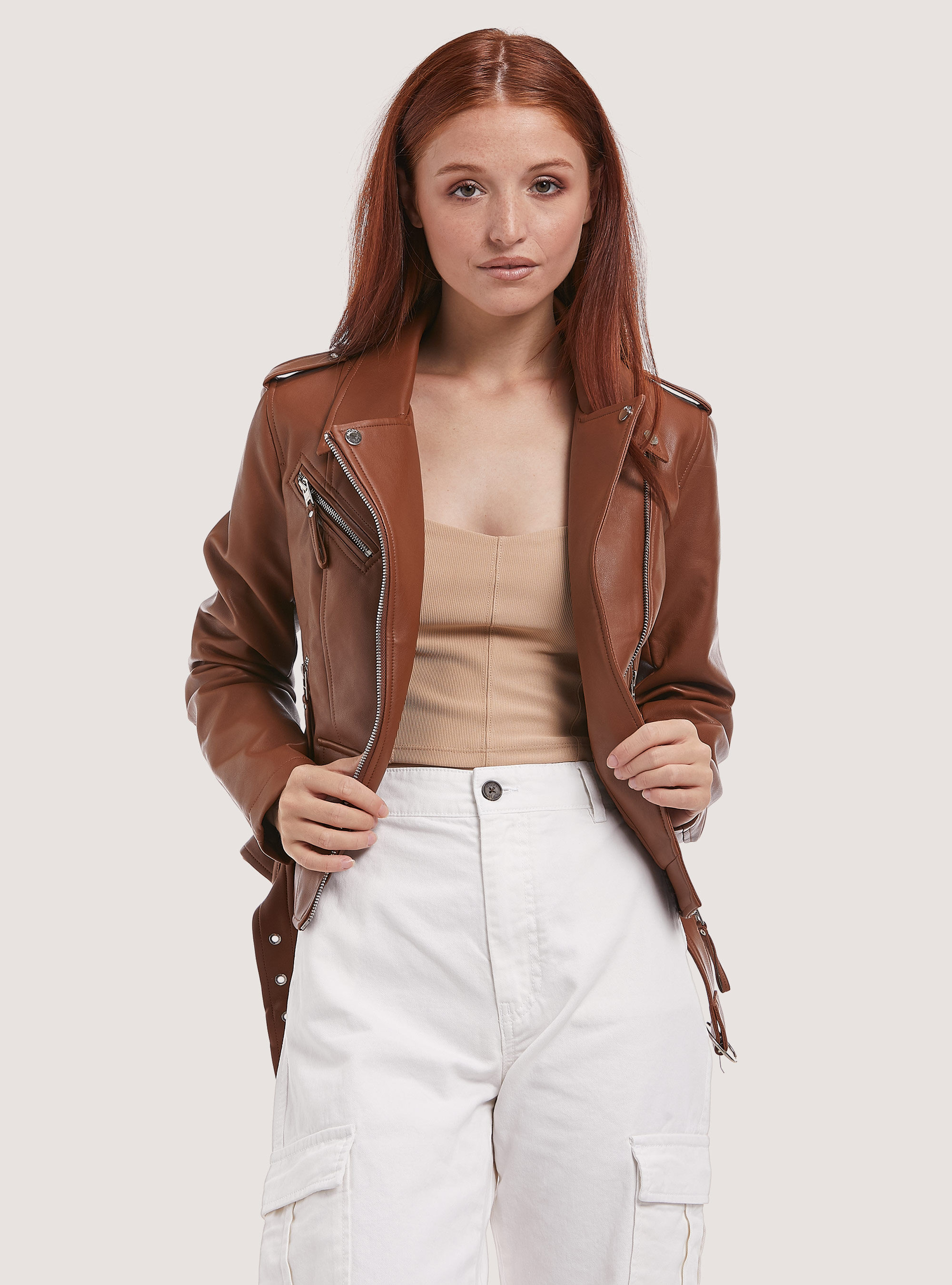 Eco leather jacket