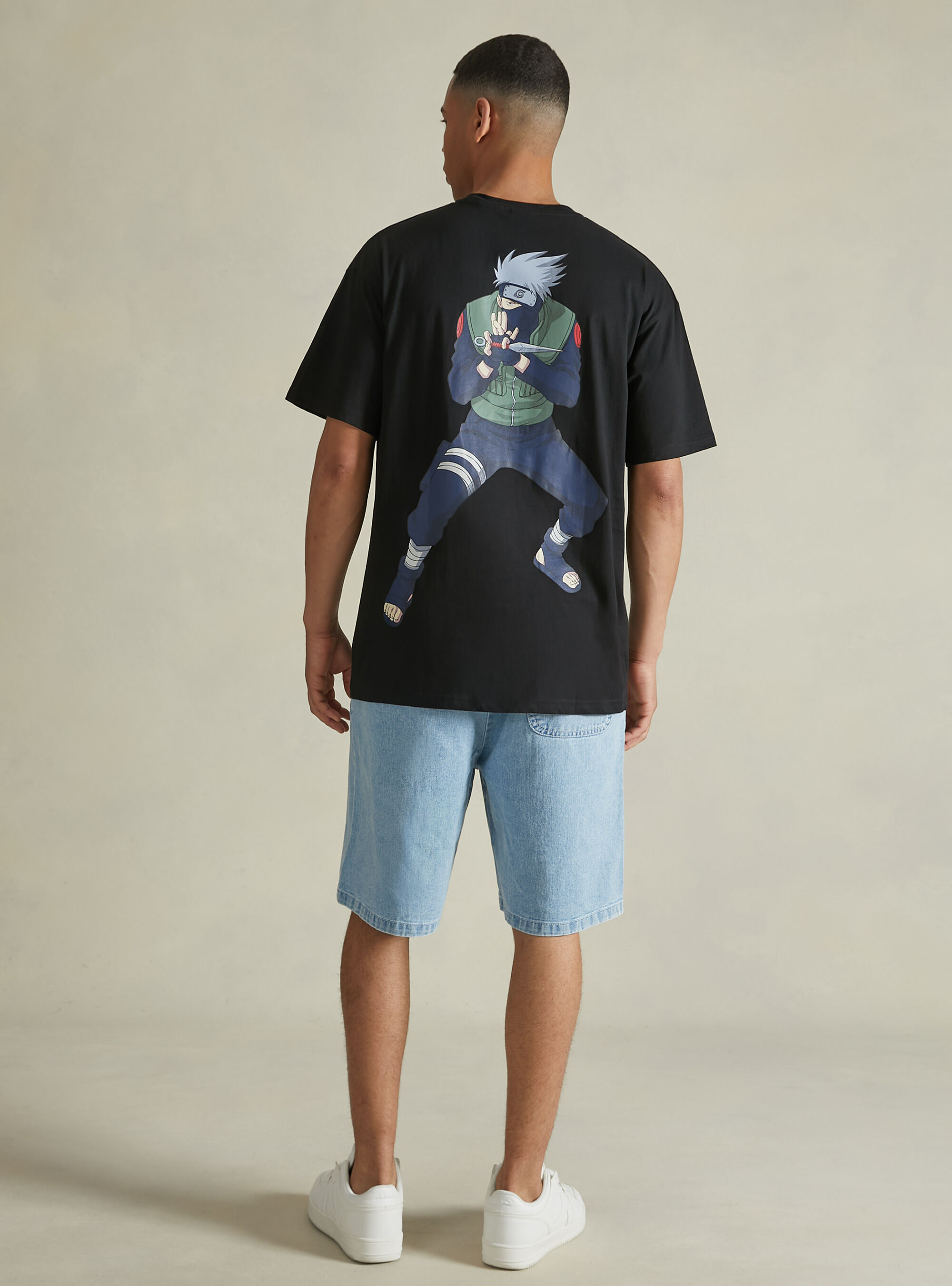 Naruto / Alcott oversized T-shirt, BK1 BLACK