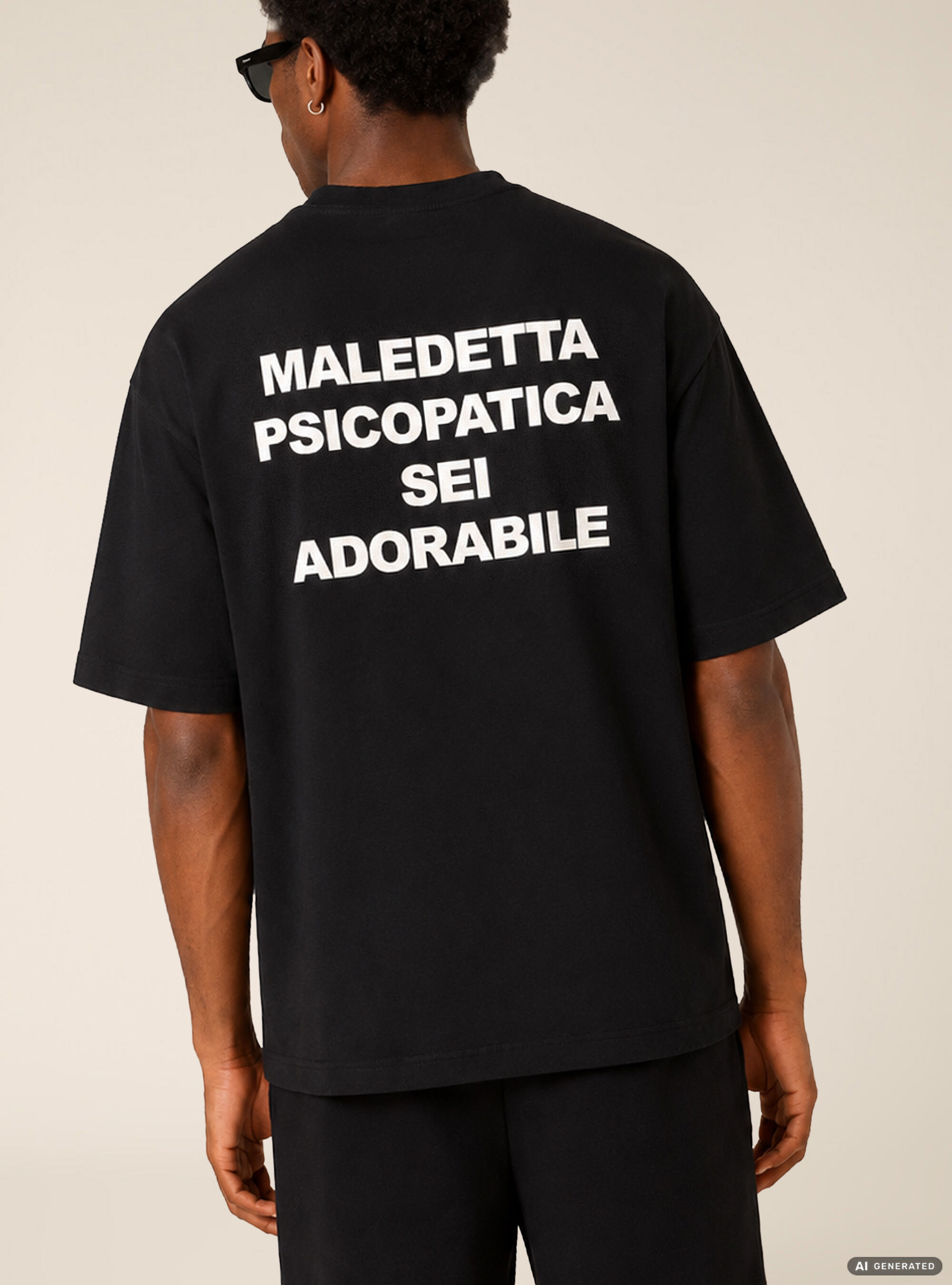 Lettering Print T-Shirt