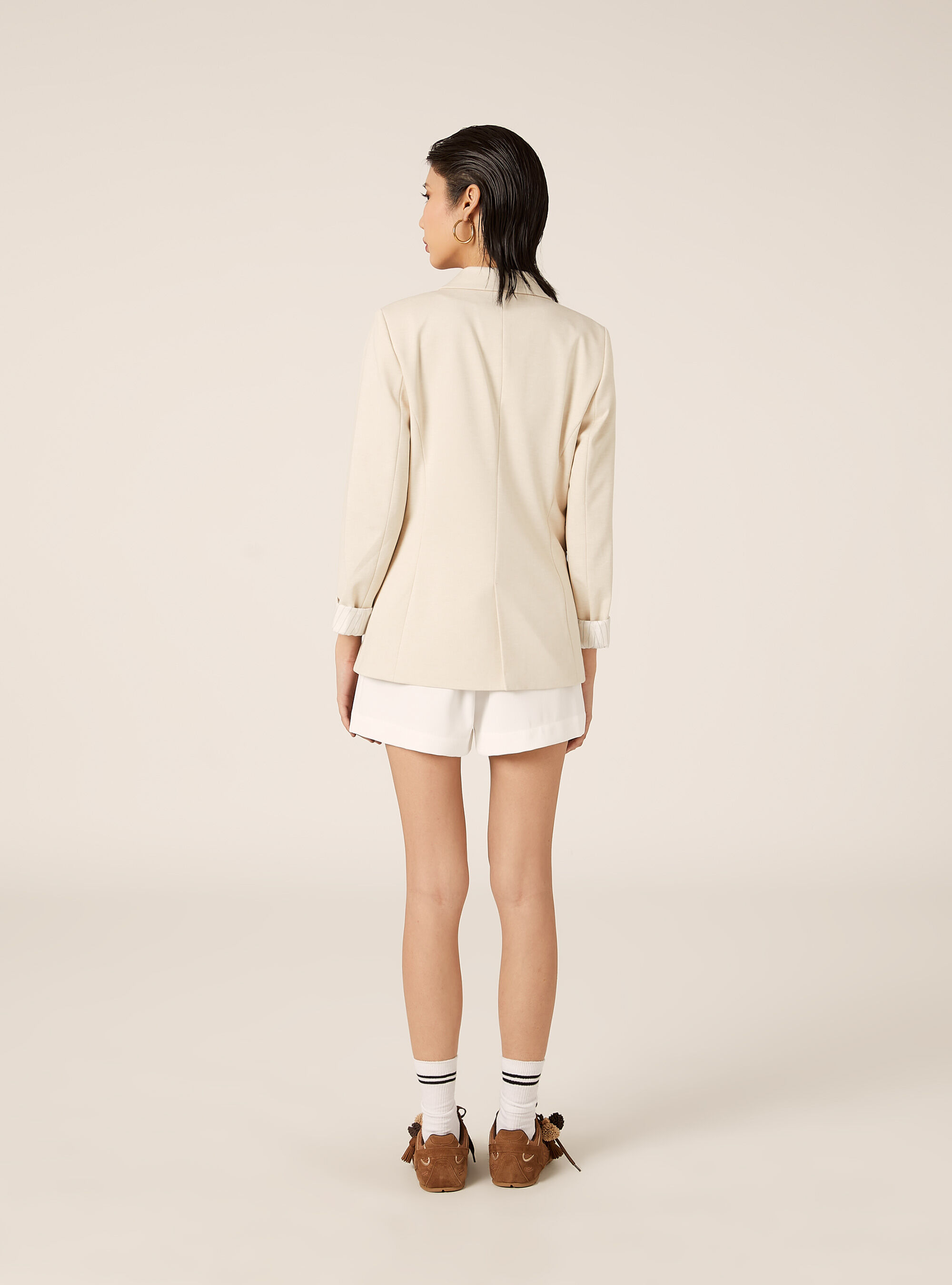 Jersey blazer, CR2 CREAM MEDIUM