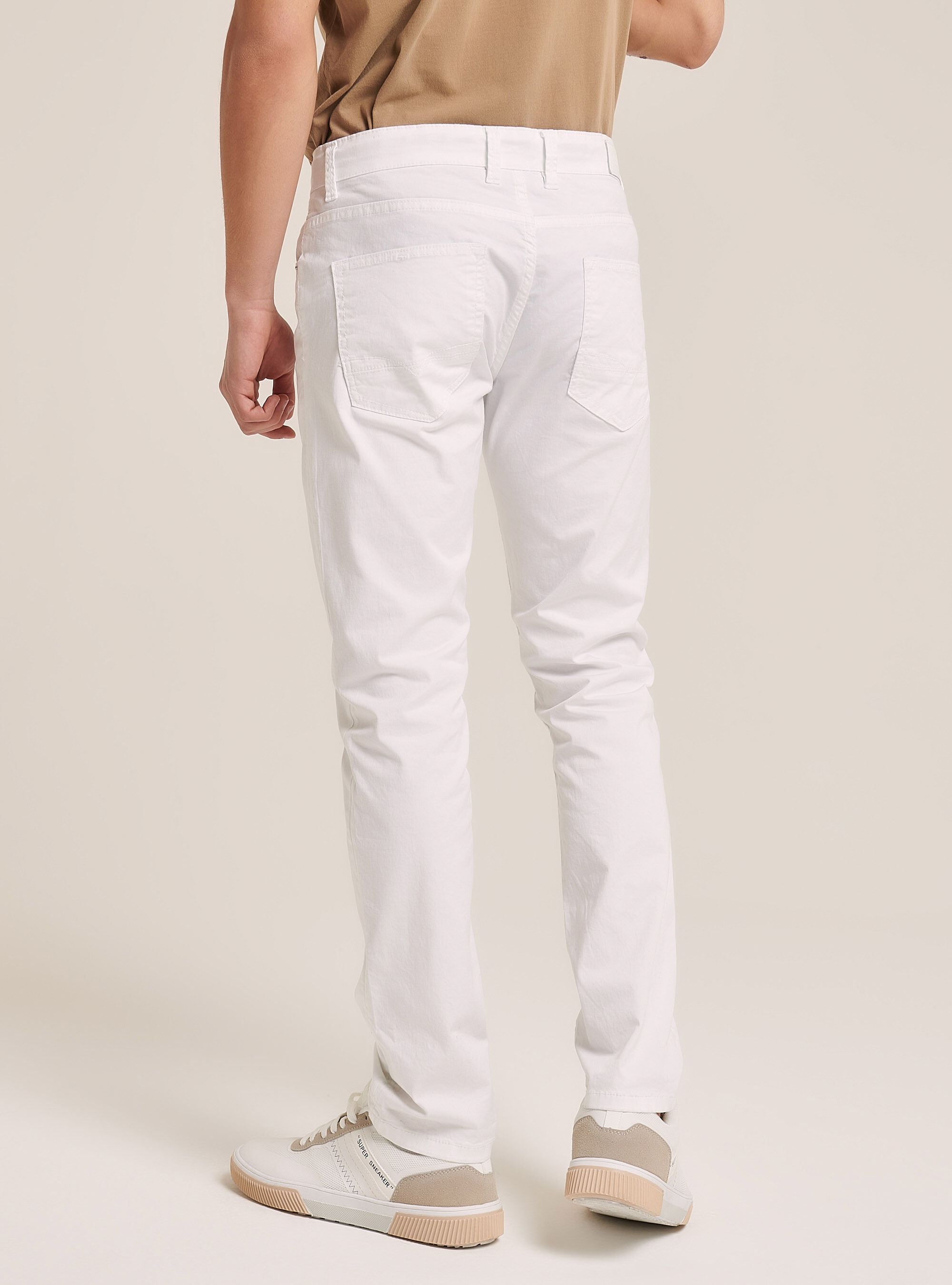 Super skinny trousers, WHITE
