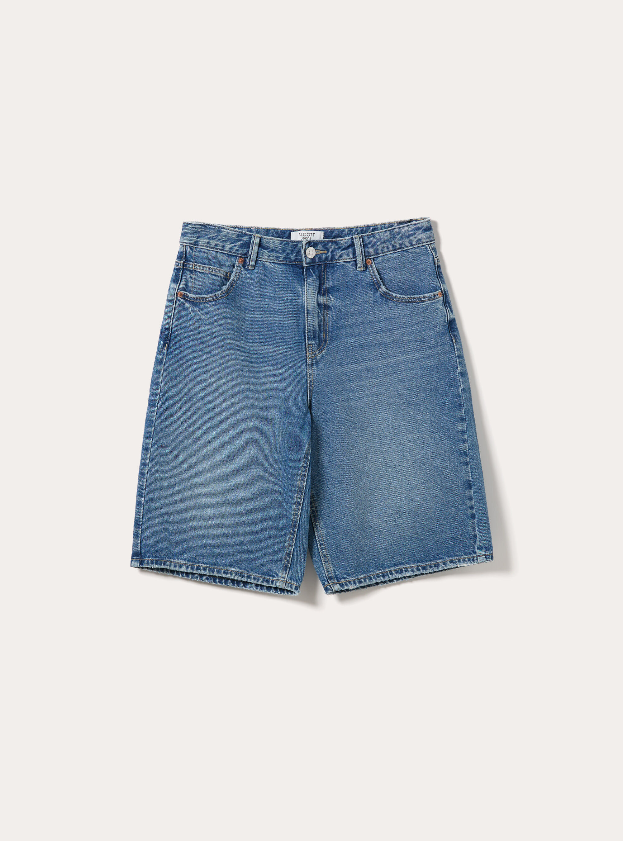Denim-Jorts Bermudashorts, D004 MEDIUM LIGHT BLUE