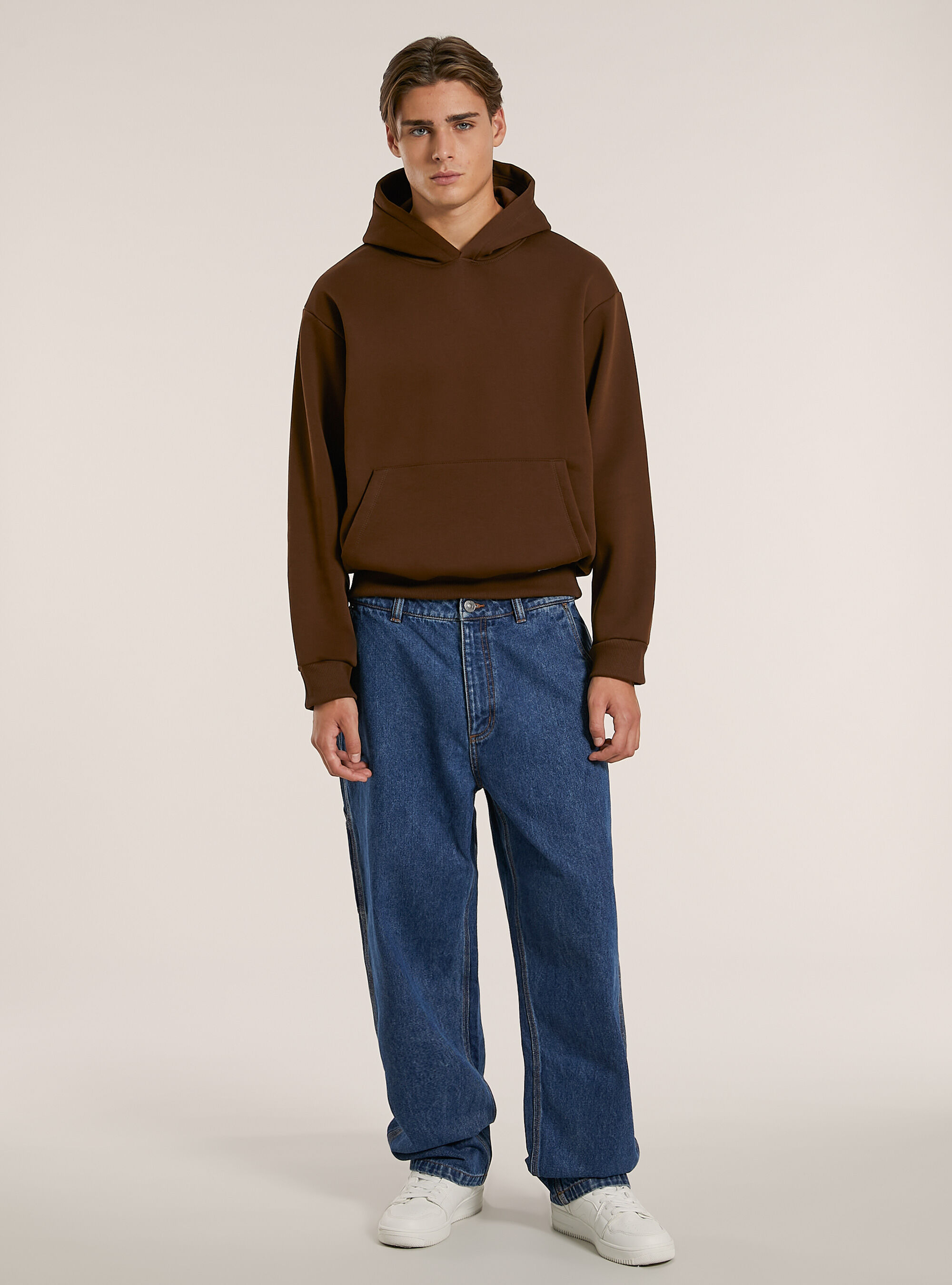 Felpa con cappuccio boxy fit Genderless Alcott Felpe Uomo