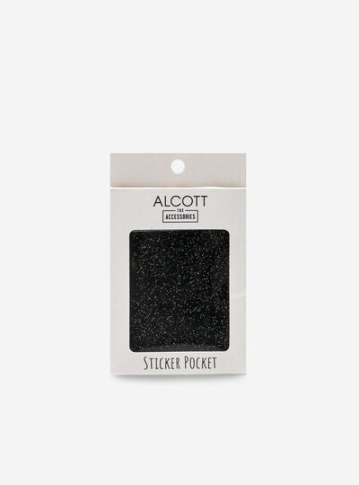 Portacarte Alcott adesivo con glitter
