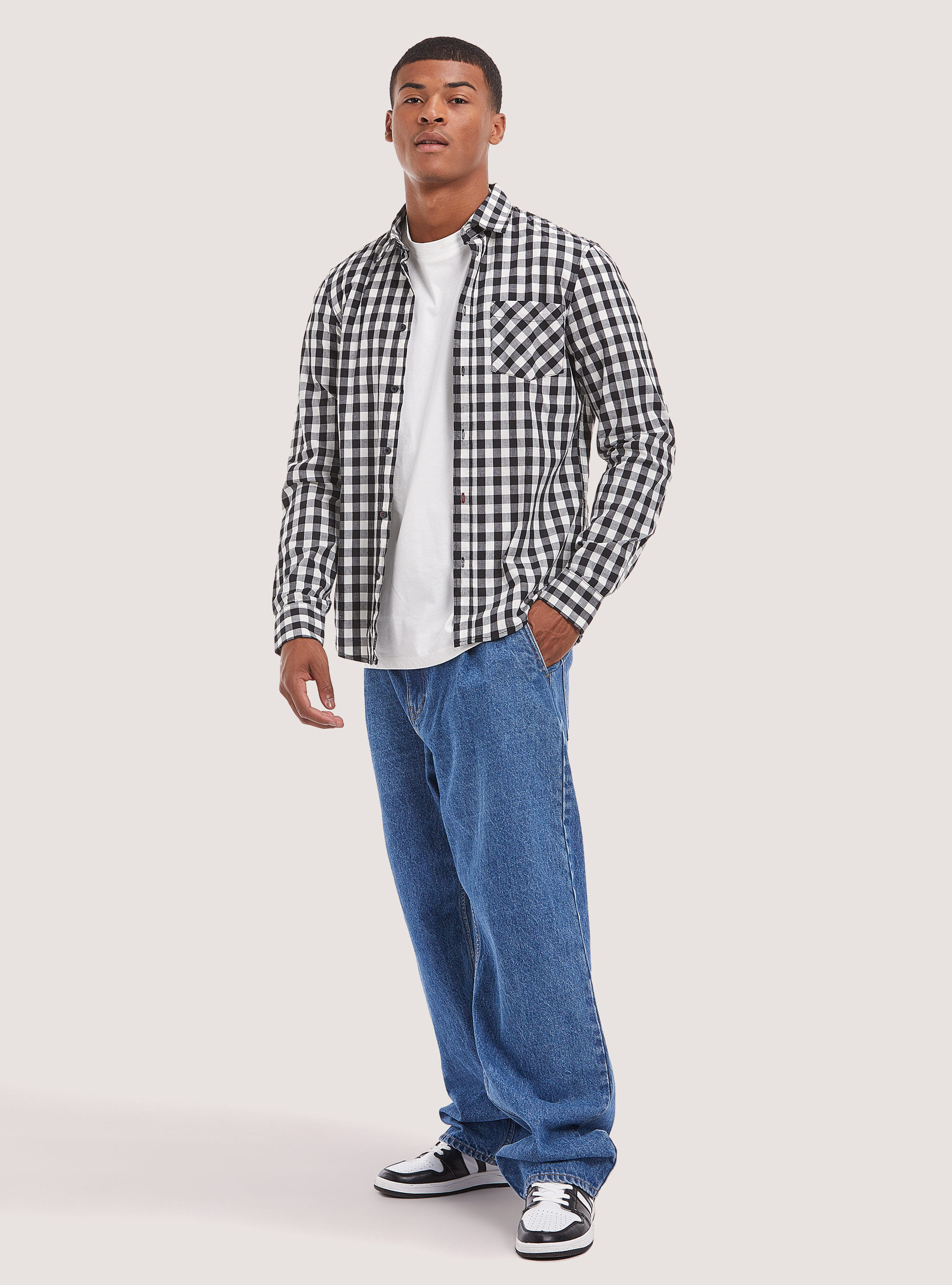 Baggy plaid shirt new arrivals