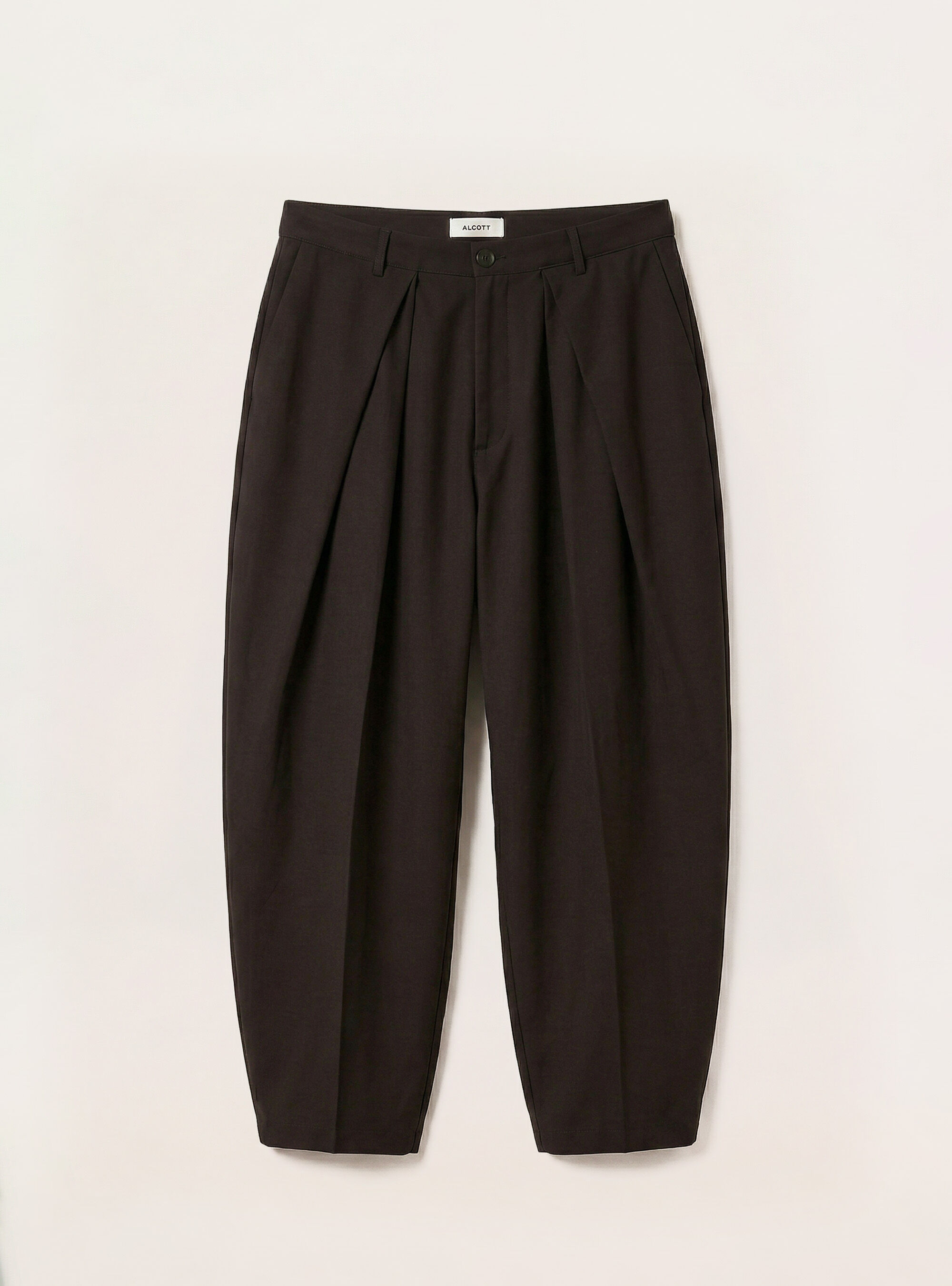 Tailored Super Baggy Fit Pants, BK1 BLACK