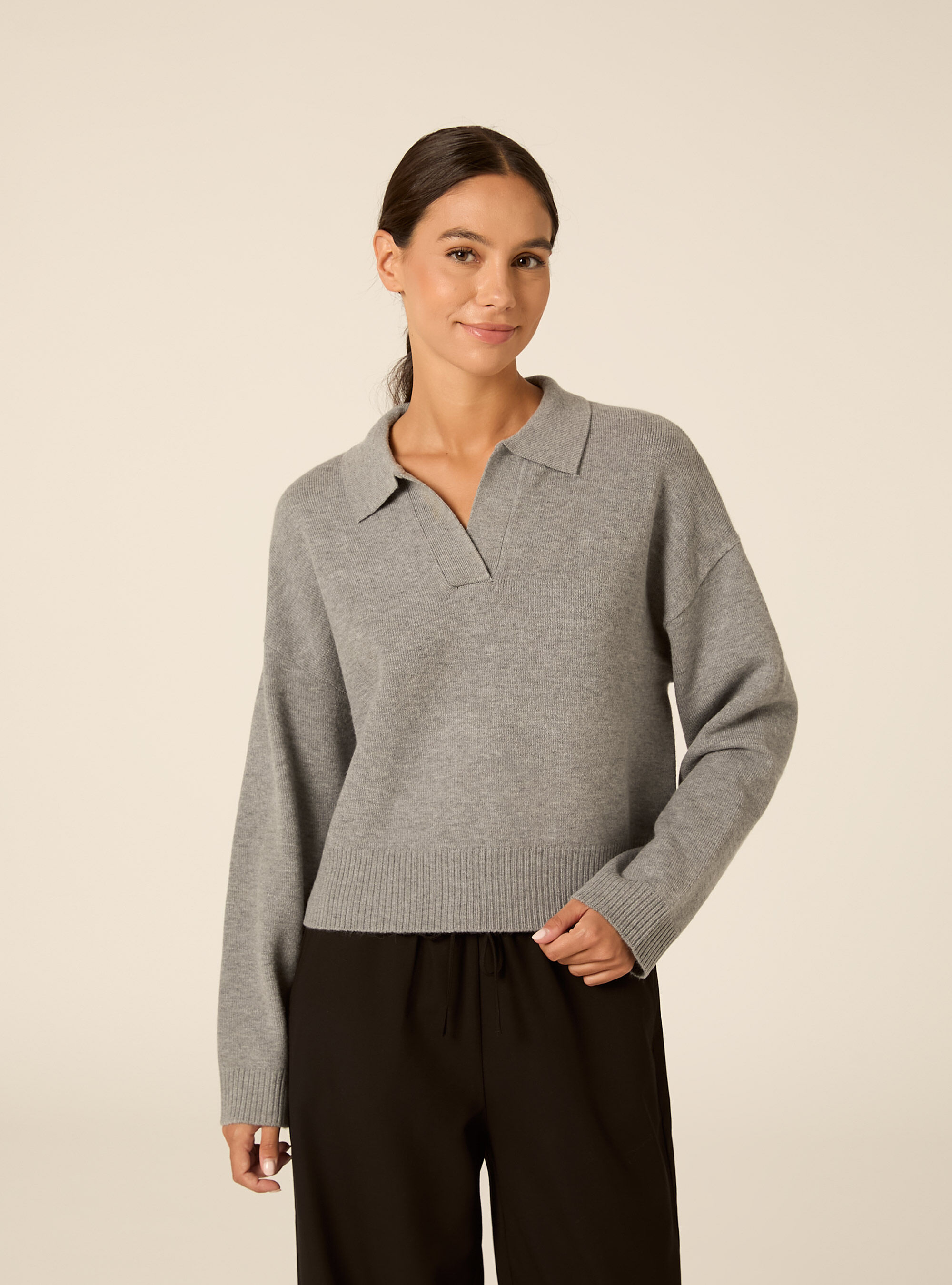 Maglia con collo a polo