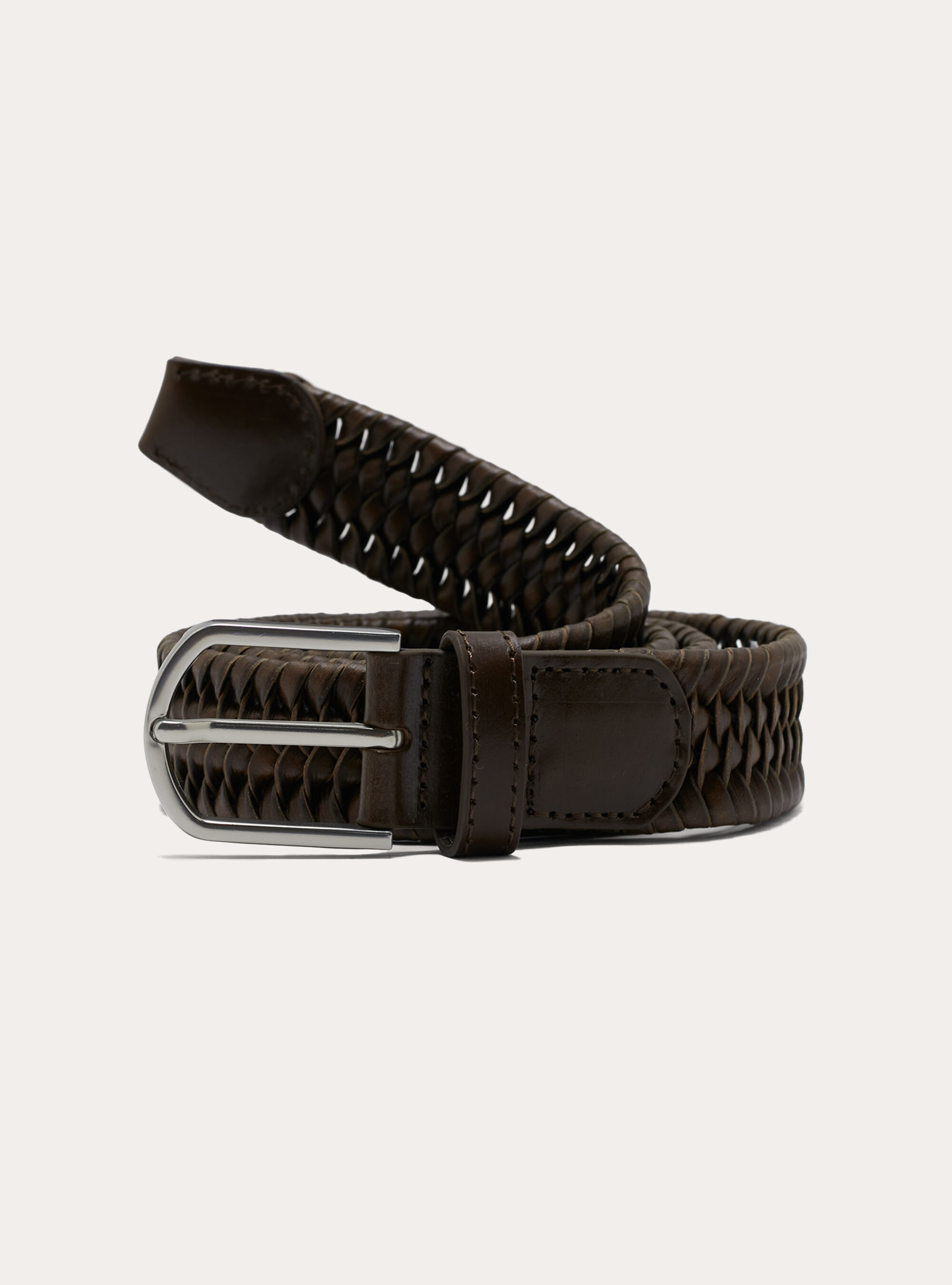 Geflochtener Lederg&uuml;rtel