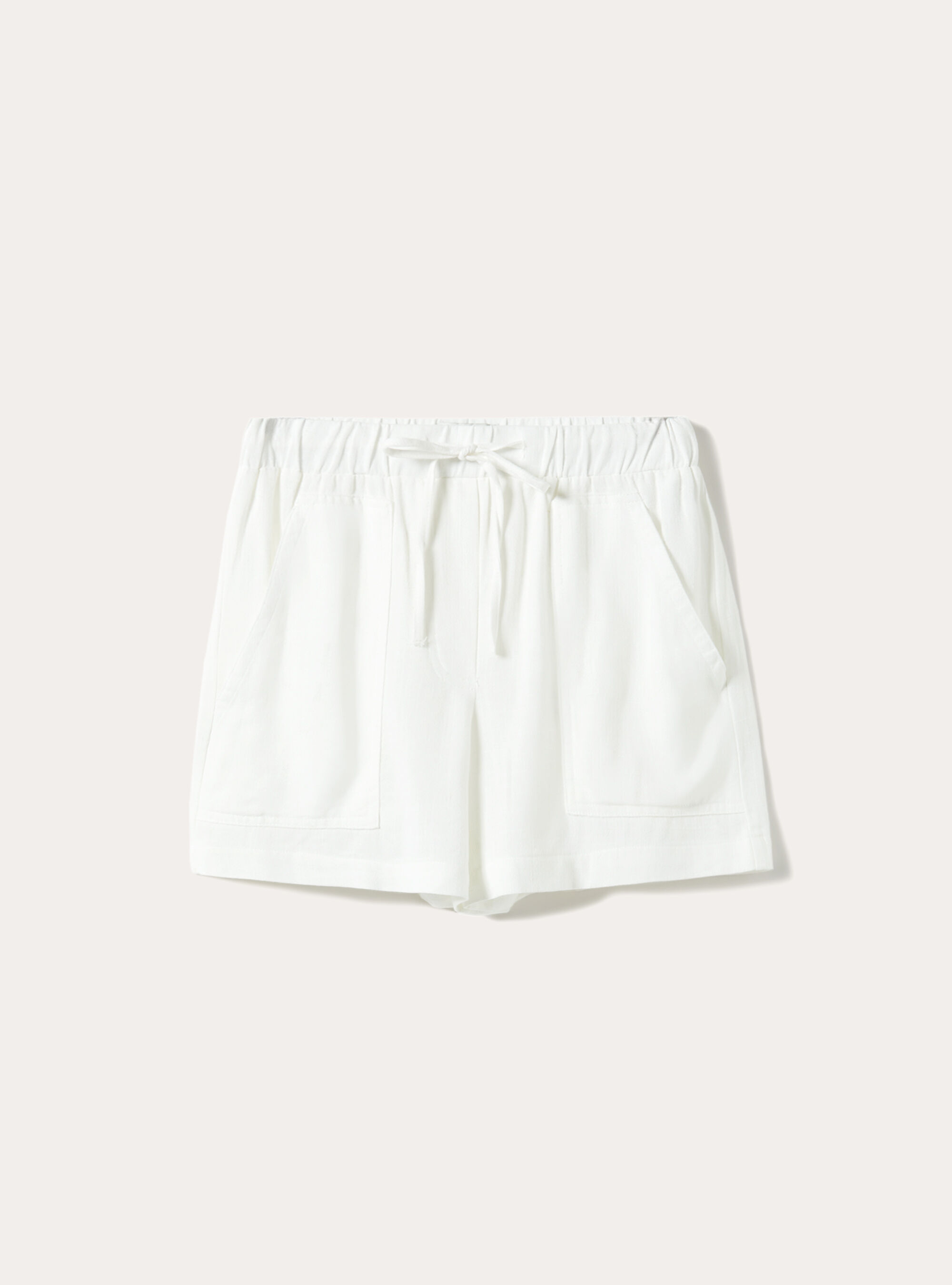 Short en lin, WH1 OFF WHITE