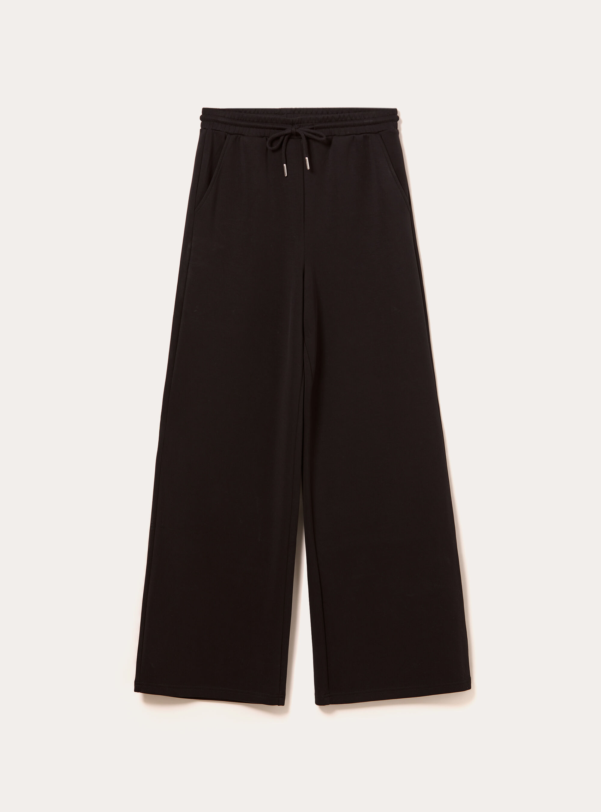 Soft touch wide leg joggers, BK1 BLACK