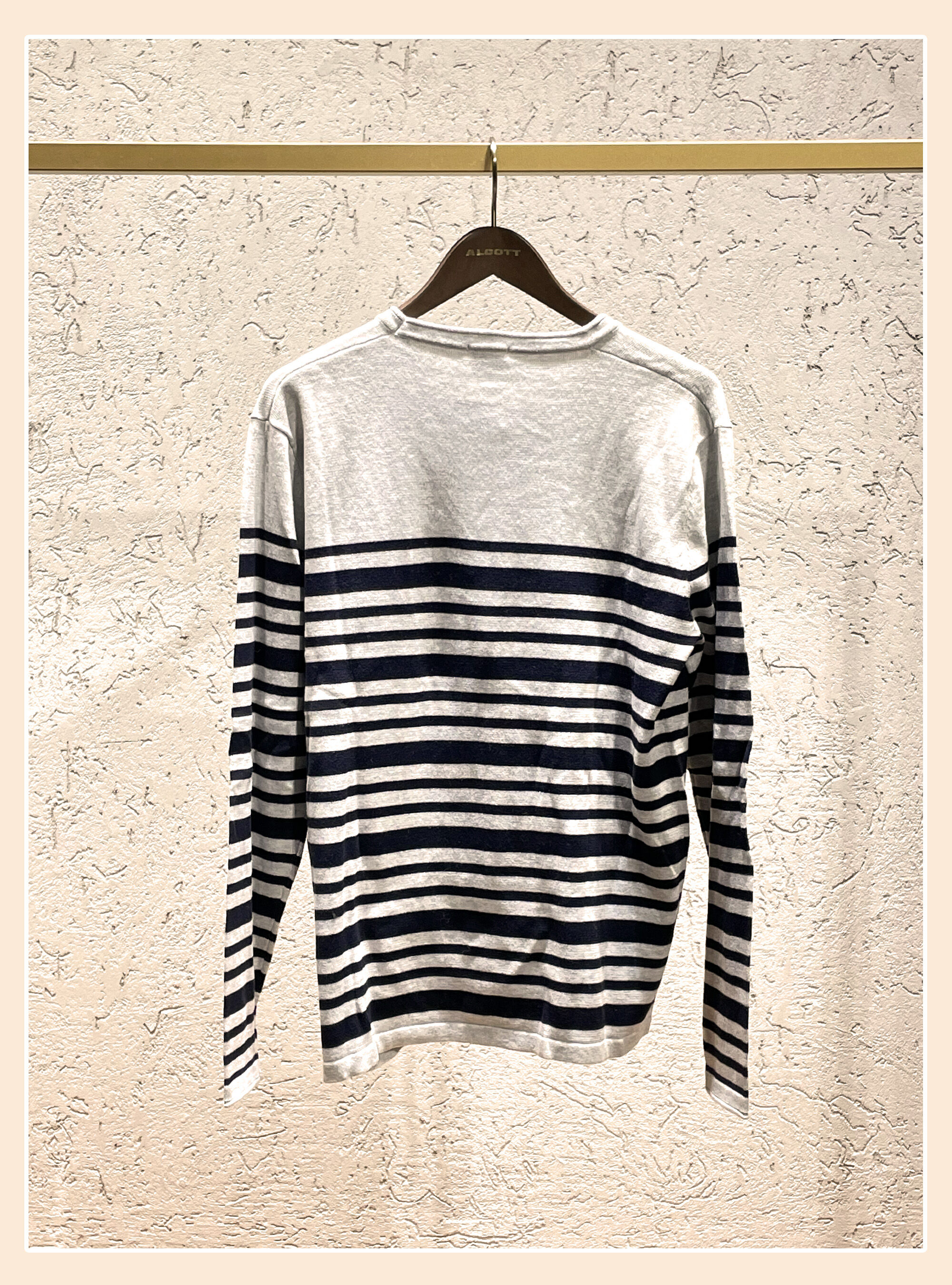 Pullover rigato con taschino COSTES