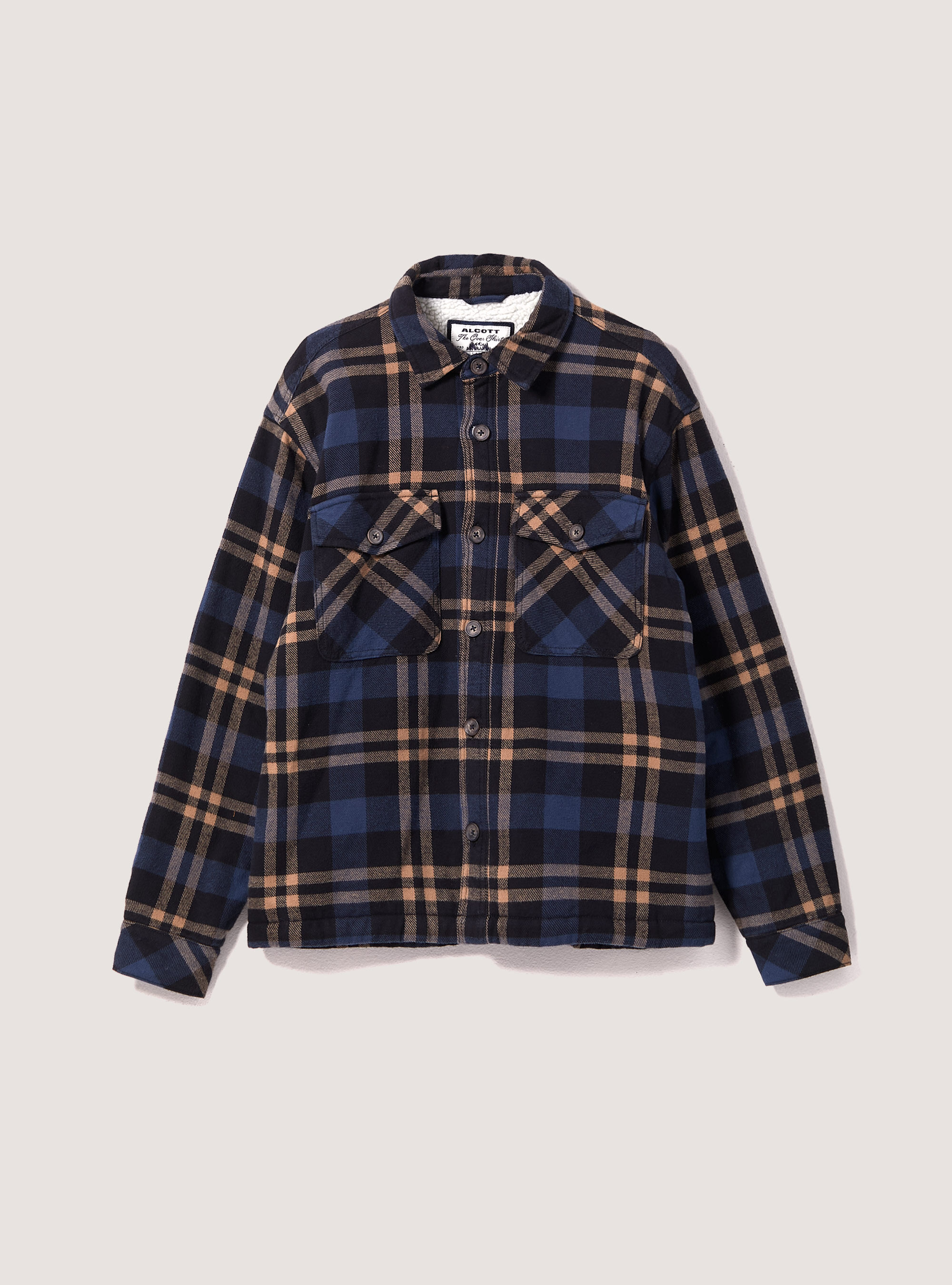Flannel padded shirt jacket online