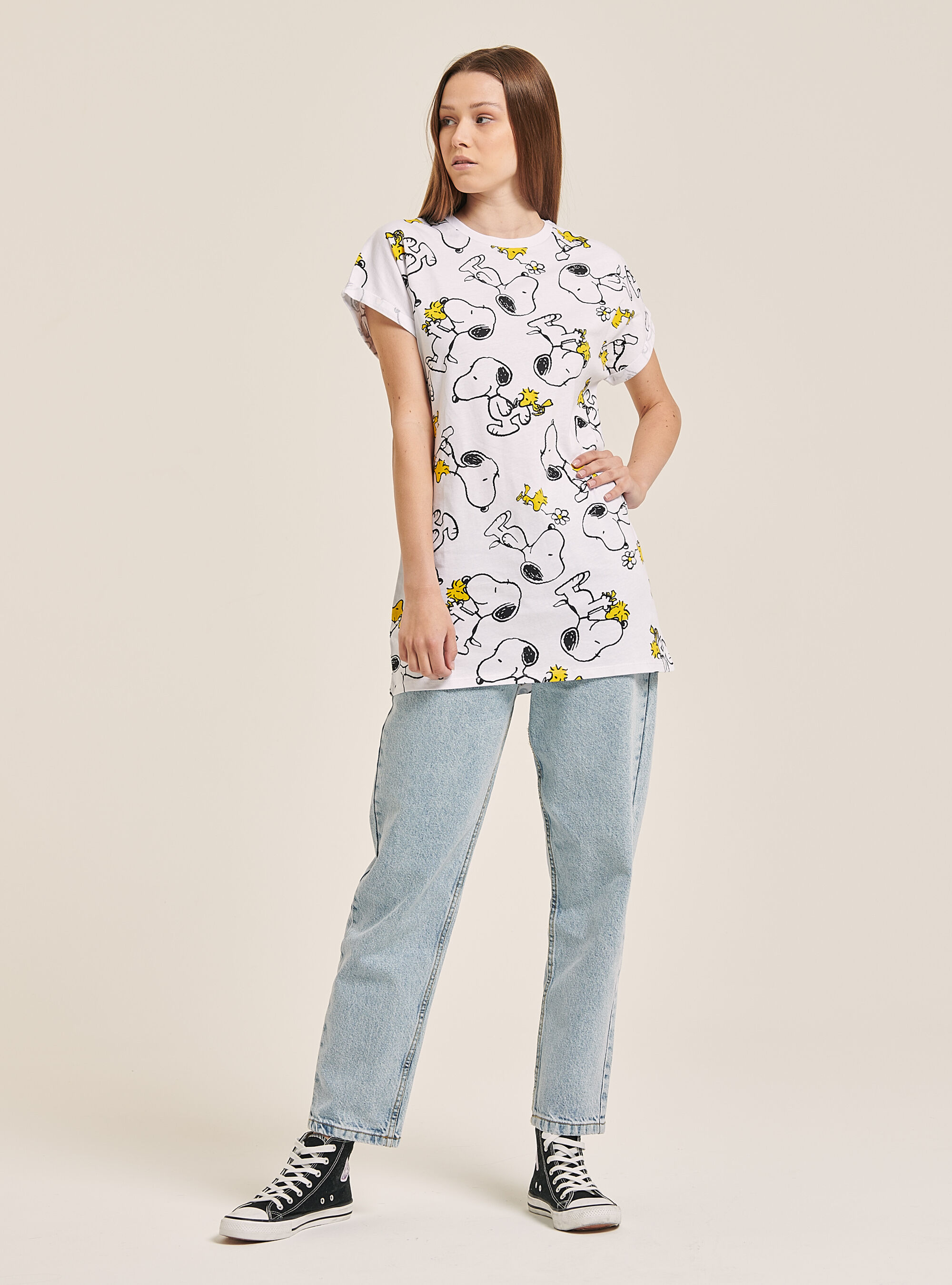 Peanuts T-shirt for Alcott, BLANCO