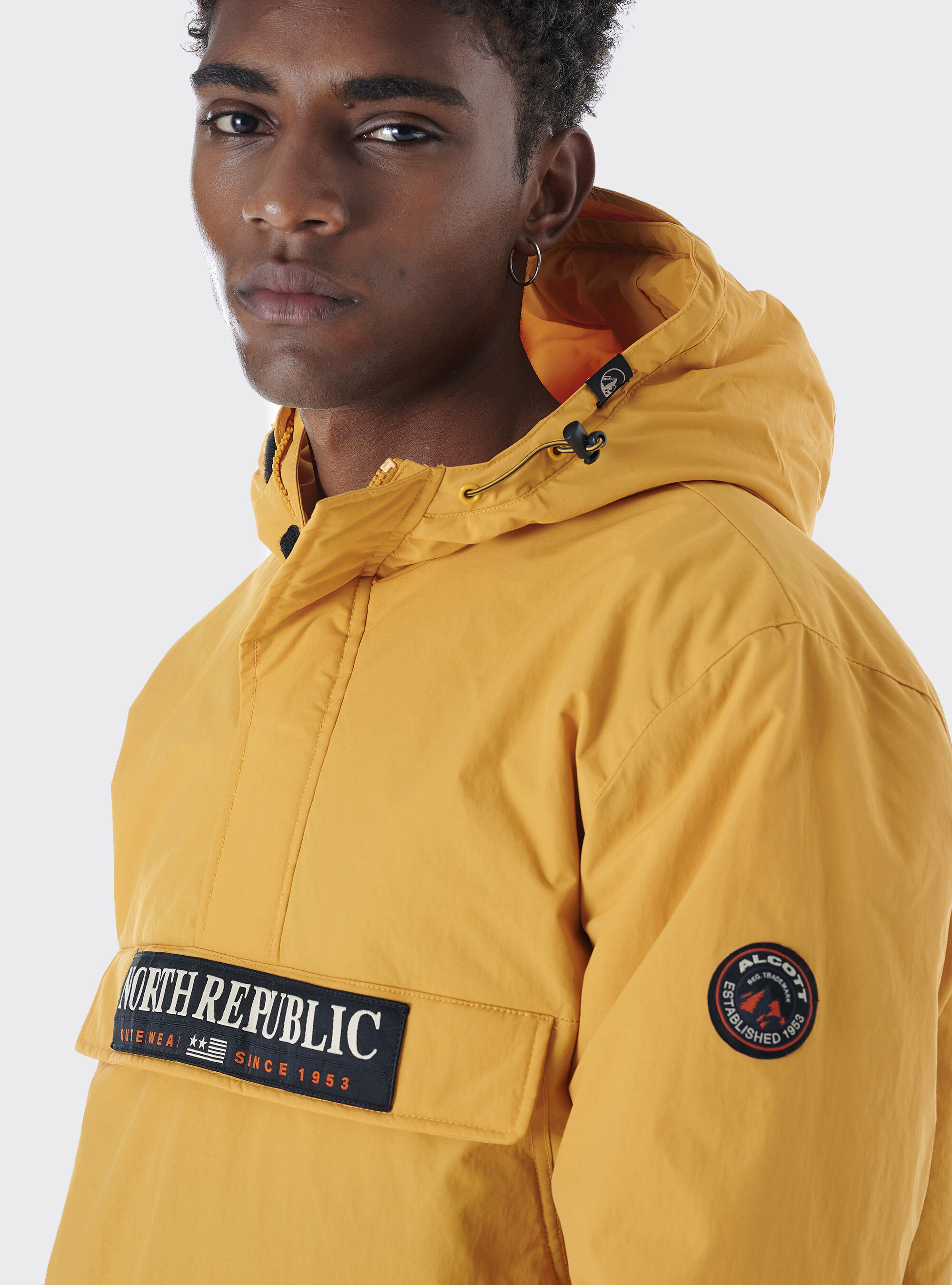 Mustard top anorak jacket