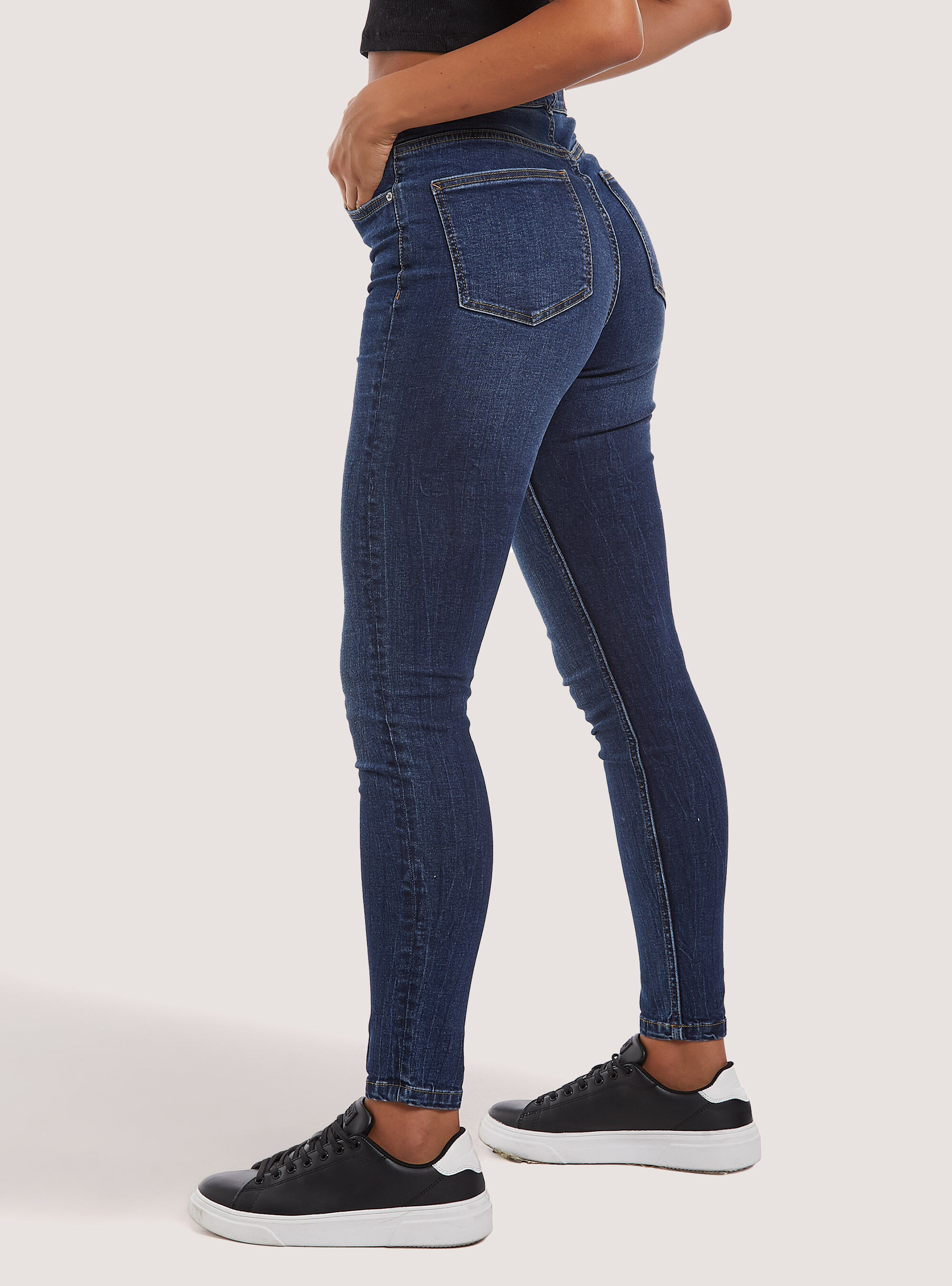 Jean taille super discount haute