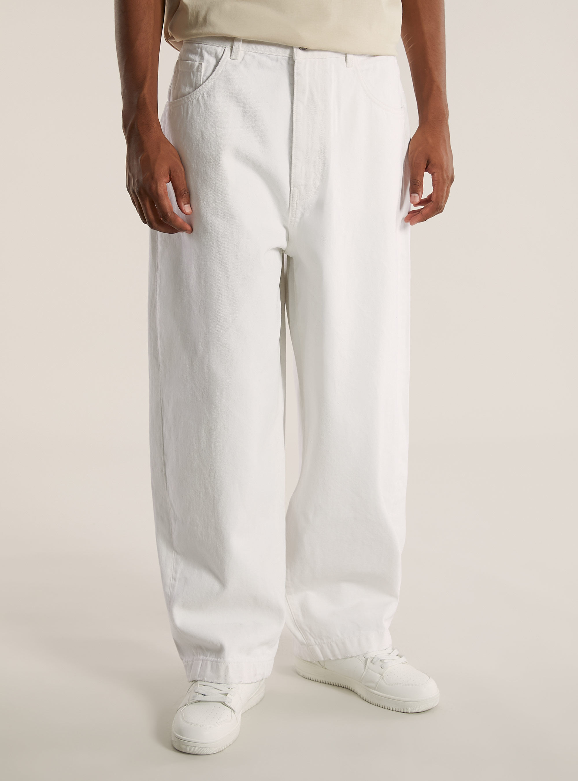 DHgate.com:Mens Ripped White Baggy Hip Hop Jeans with Side