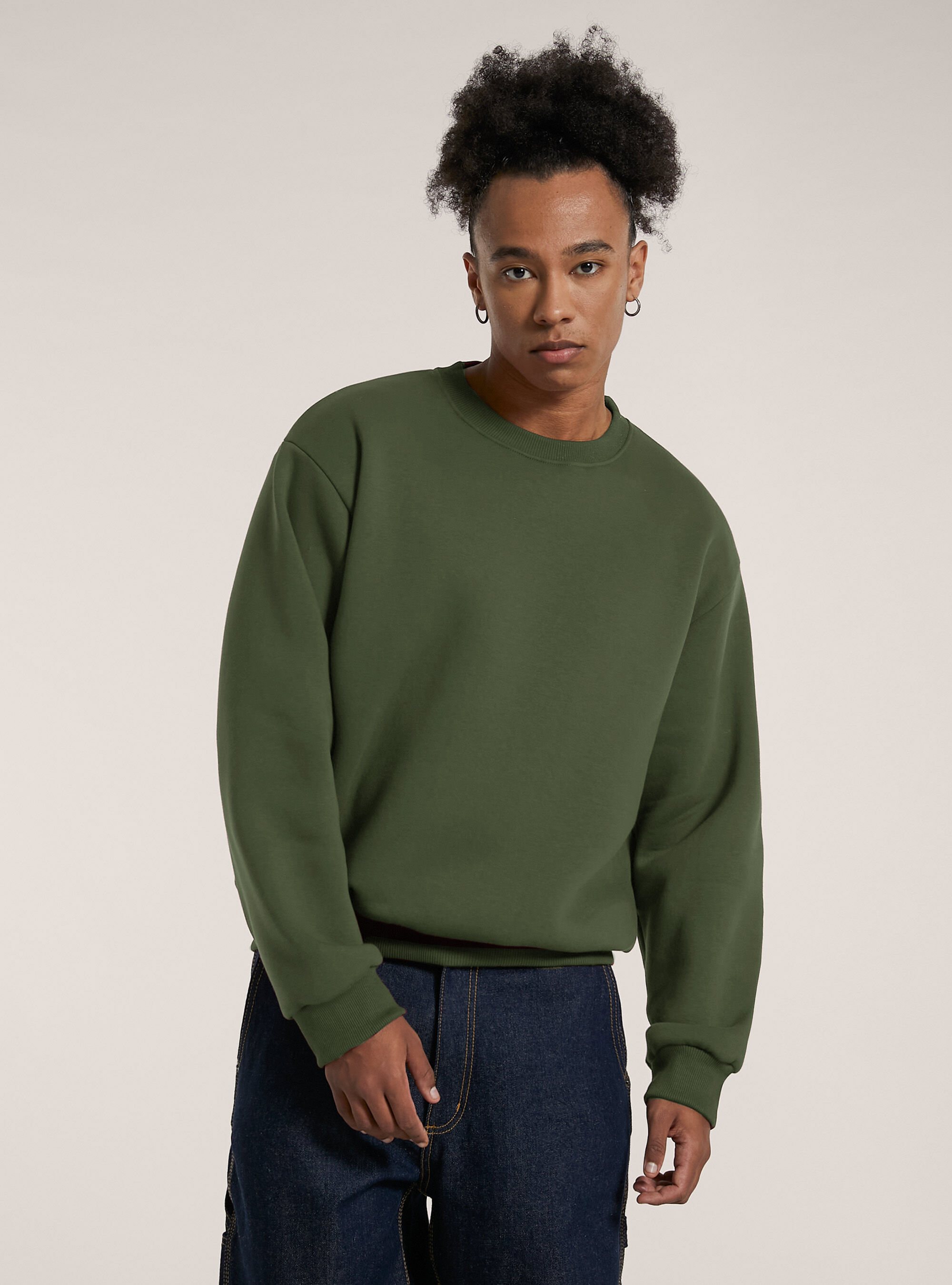 Sweat &agrave; col ras-du-cou boxy fit