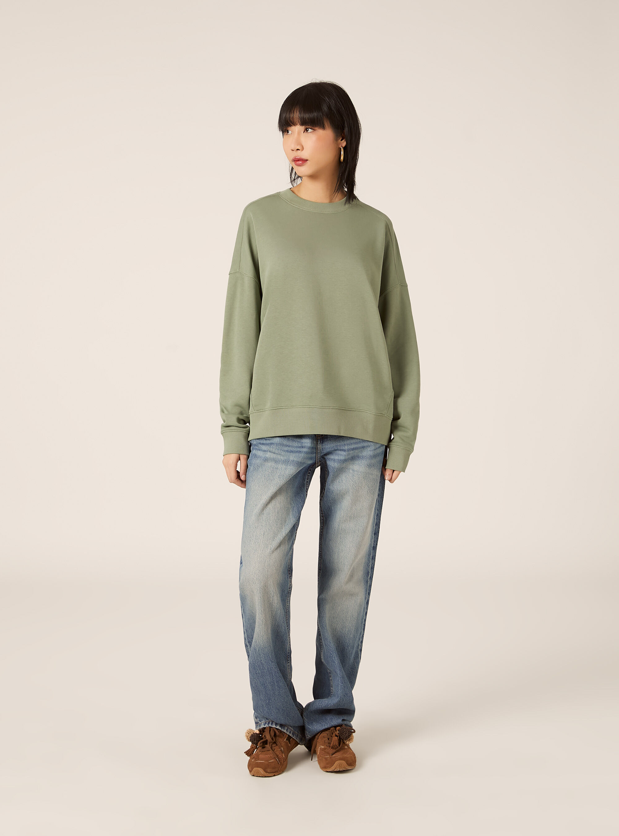 Sweat-shirt basique en coton, KY3 KAKY LIGHT