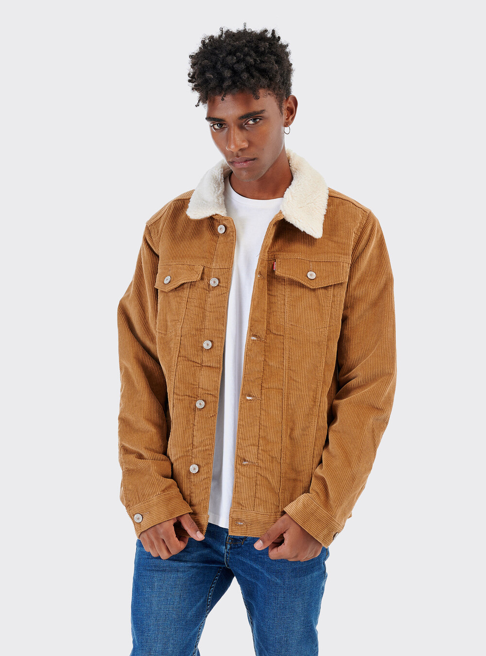 Giubbotto Jeans Con Pelo Uomo Shearling Giubbotto In Jeans Uomo