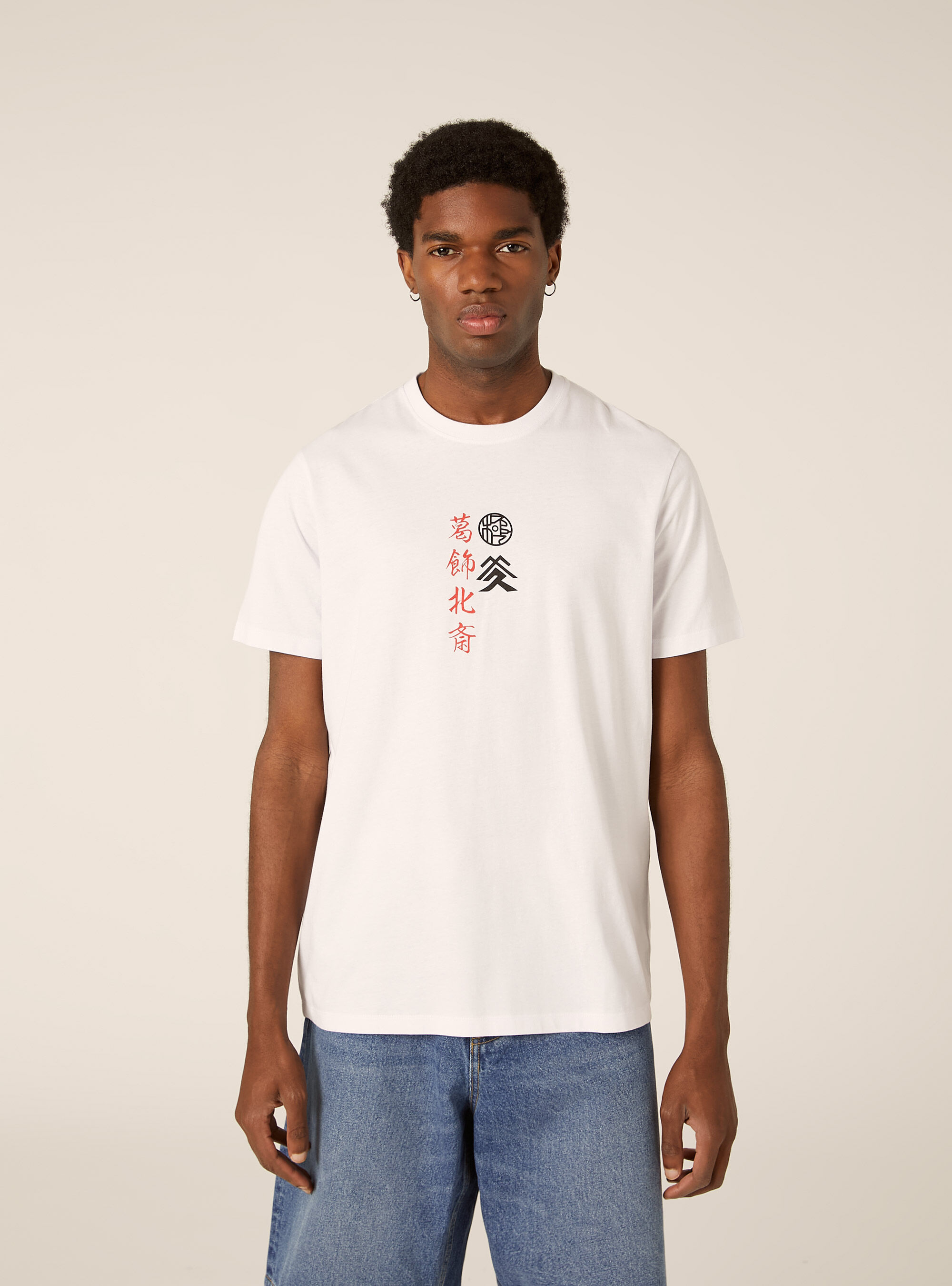 Maglietta con grafica hokusai  regular fit