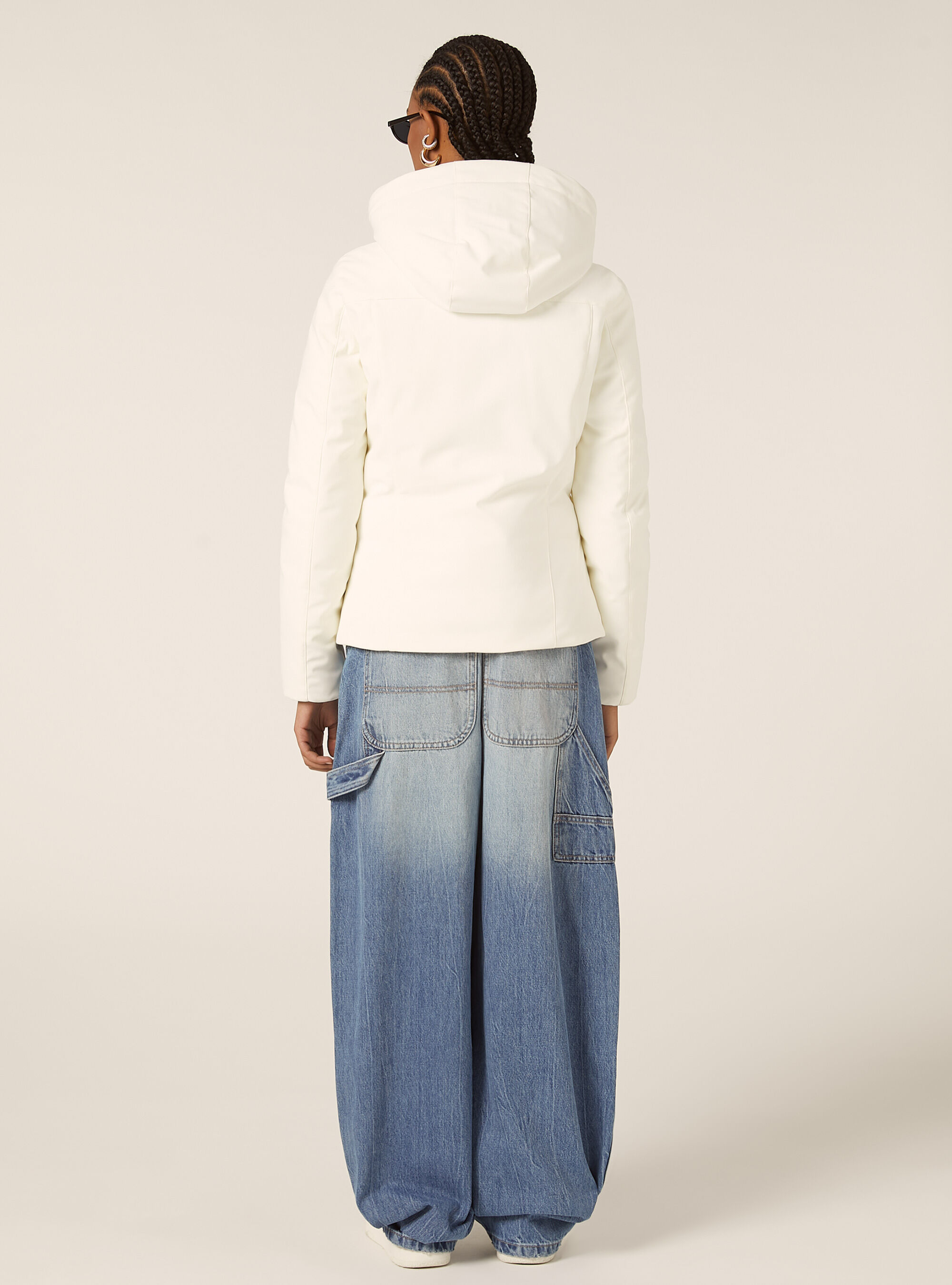 Giubbotto imbottito in tessuto tecnico, WH2 WHITE