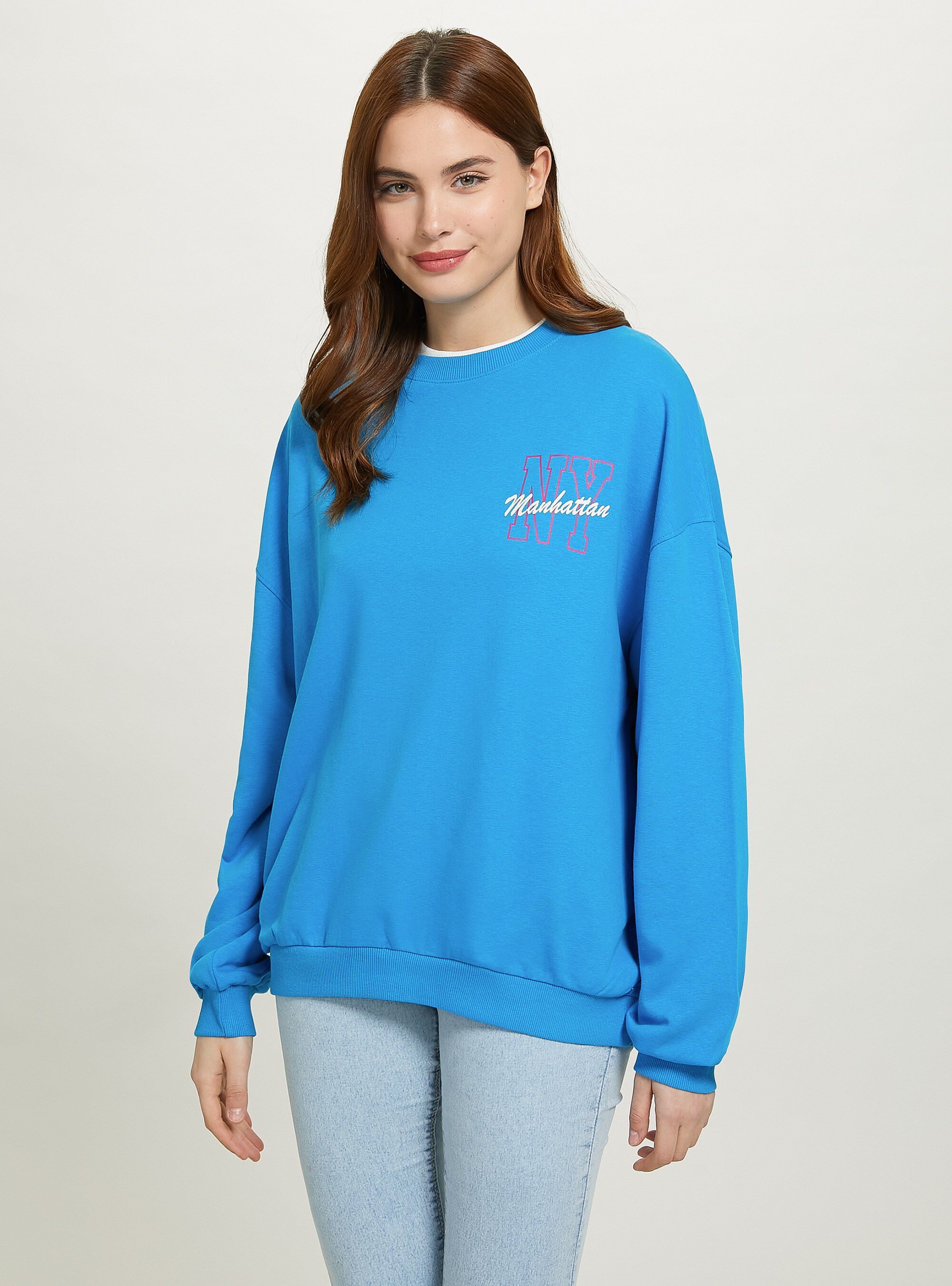 Felpa oversize con stampa