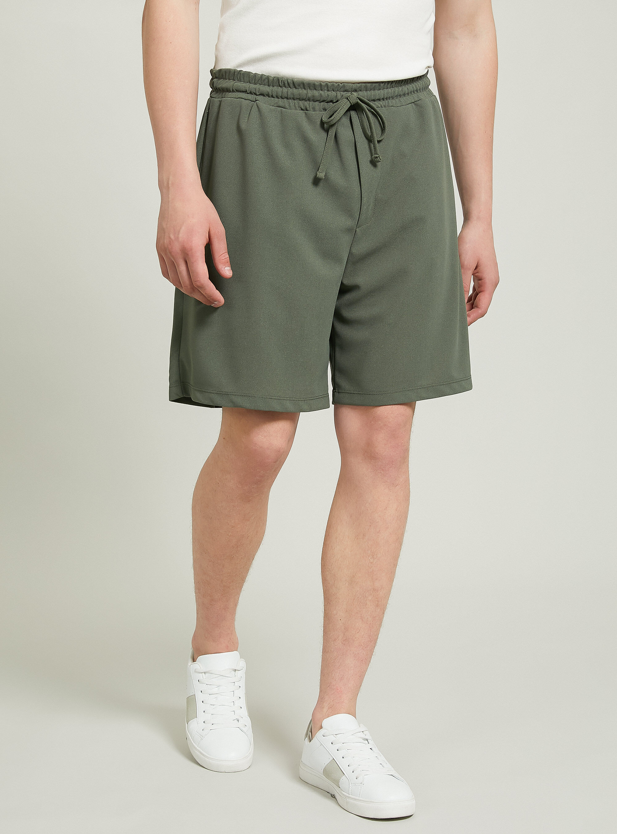 Oversize Bermuda Shorts with short sleeves, KY1 KAKY DARK