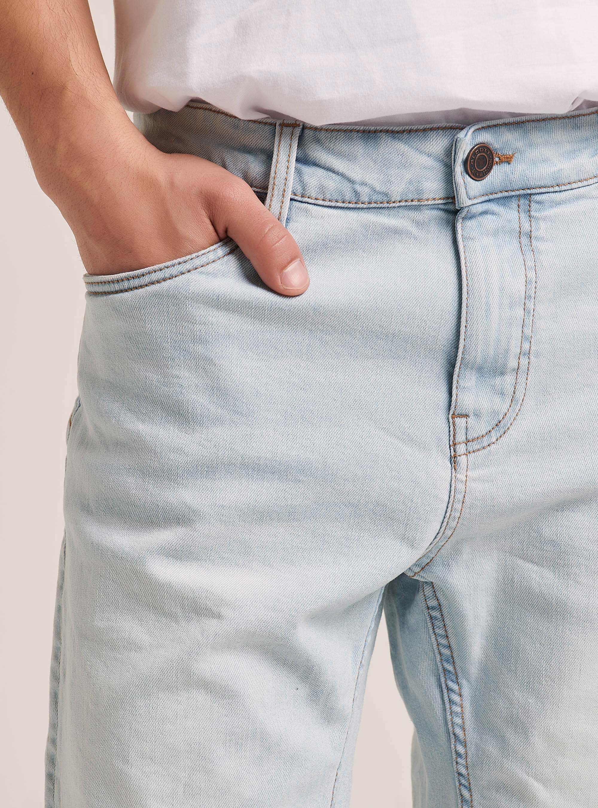 Bermuda en denim coupe confortable, C272 BLUE