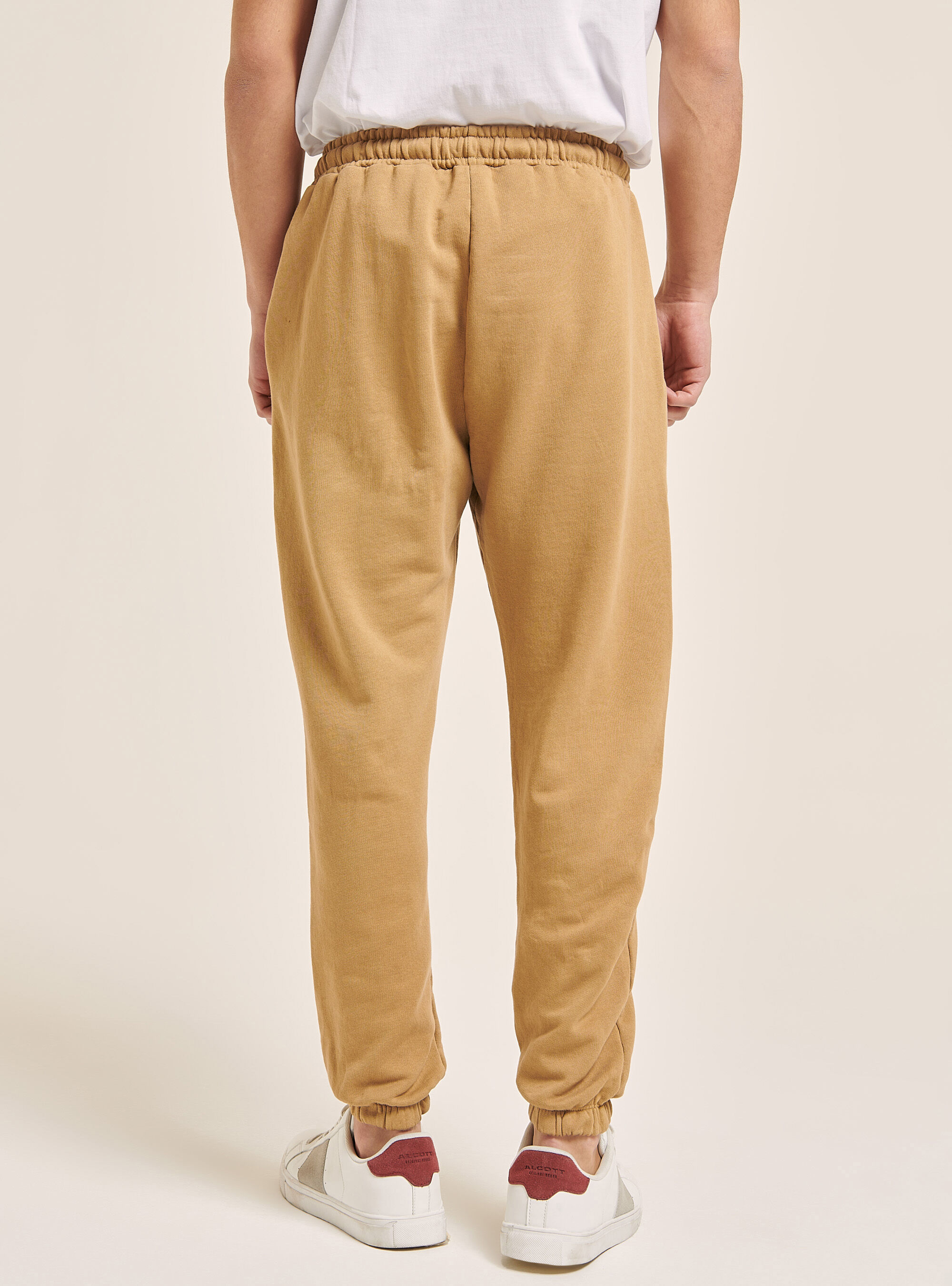 Pantaloni jogger in cotone, C5507 TOBACCO