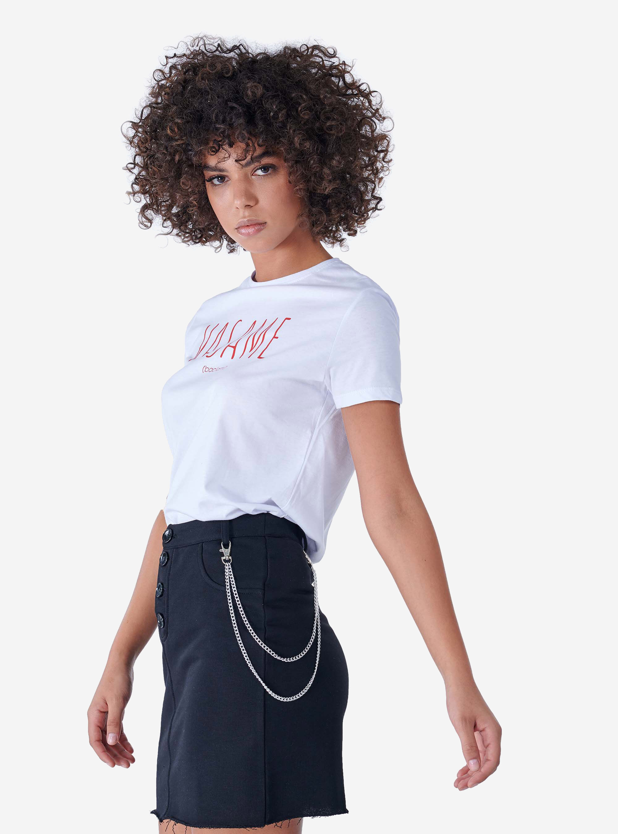 T-shirt con stampa, WHITE