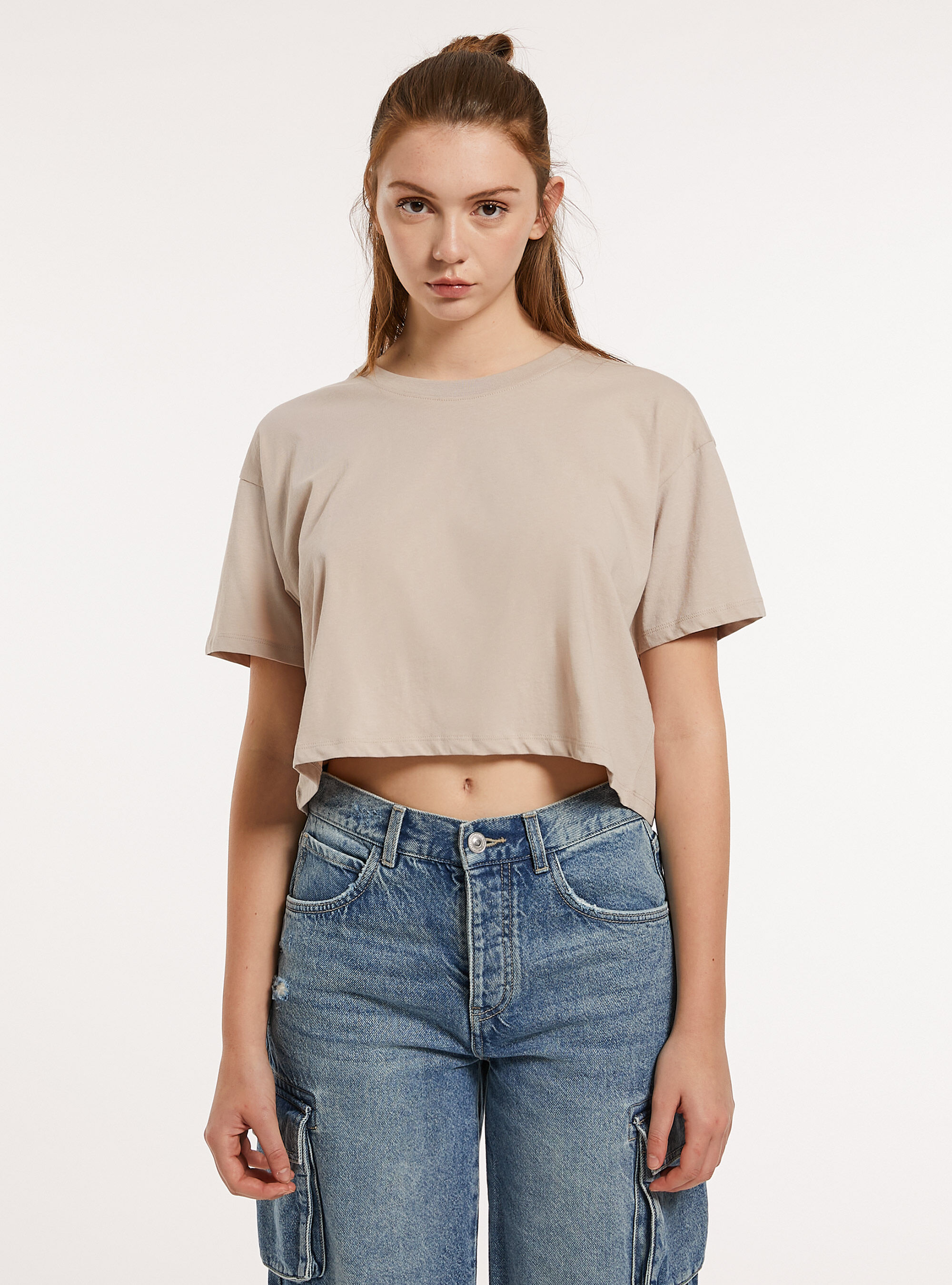 Maglietta cropped in cotone Alcott T Shirt Donna